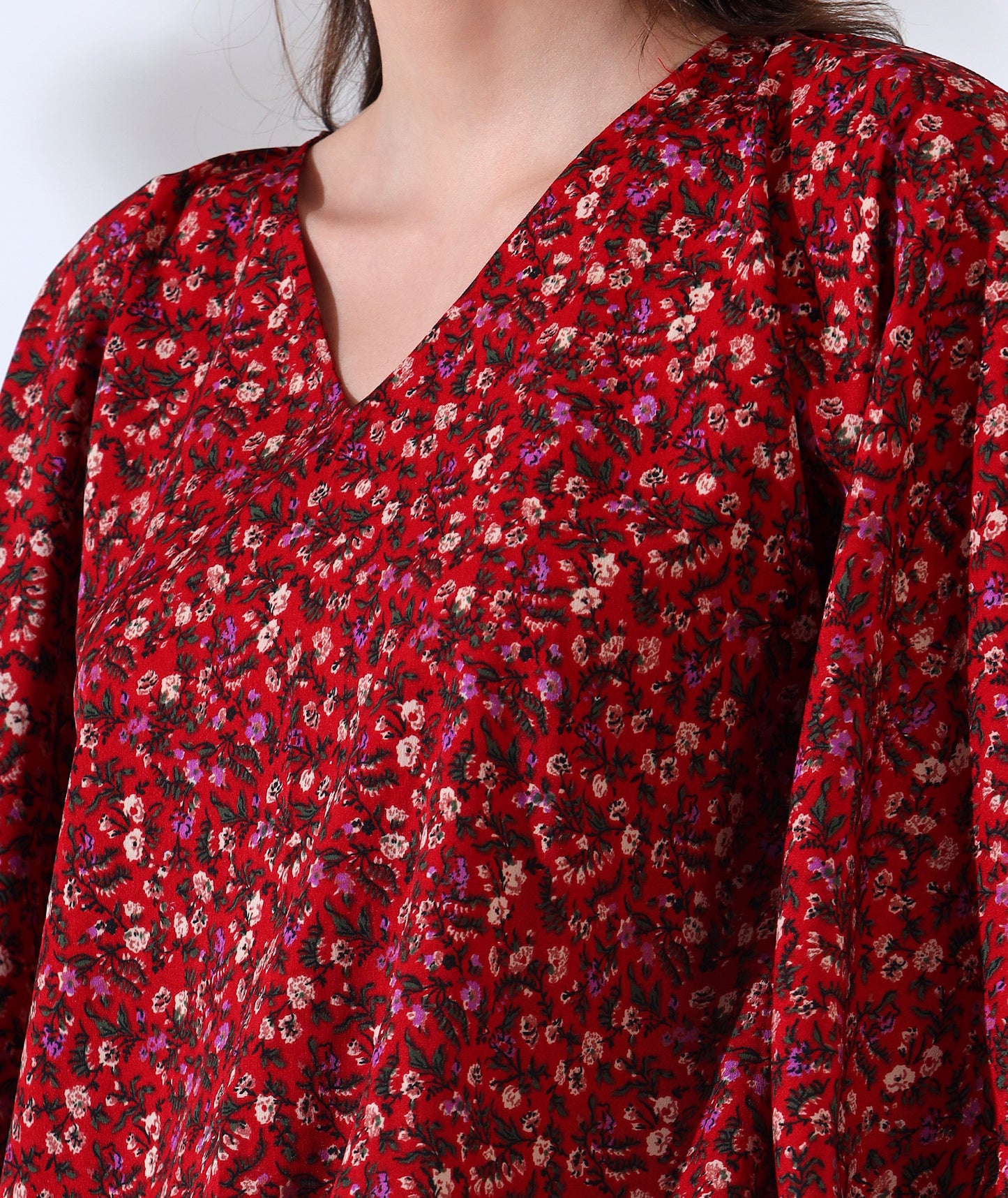 Playful Printed Kaftan Style Top
