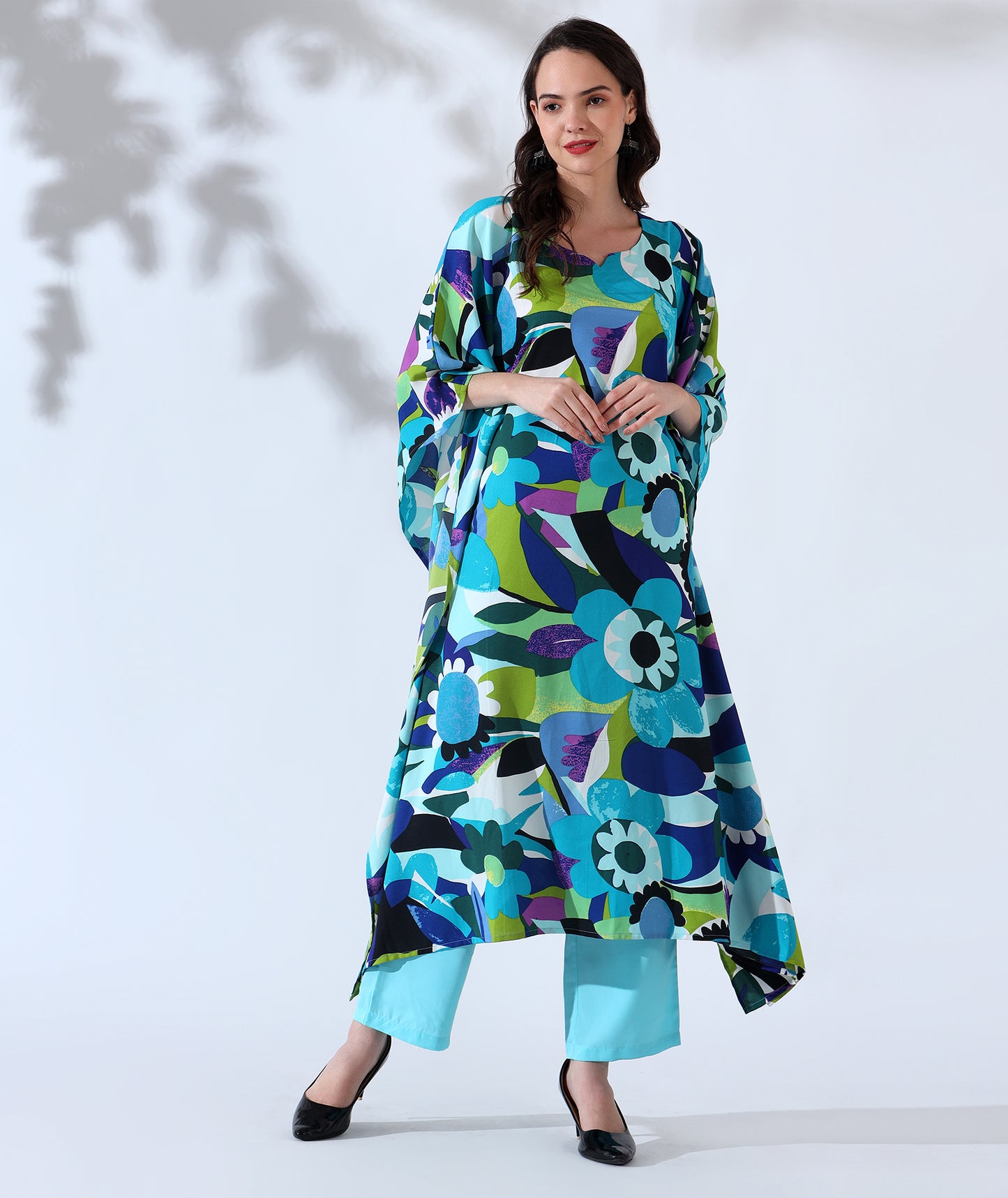 Tropical Tropes Kaftan Style Suit- Set of 2