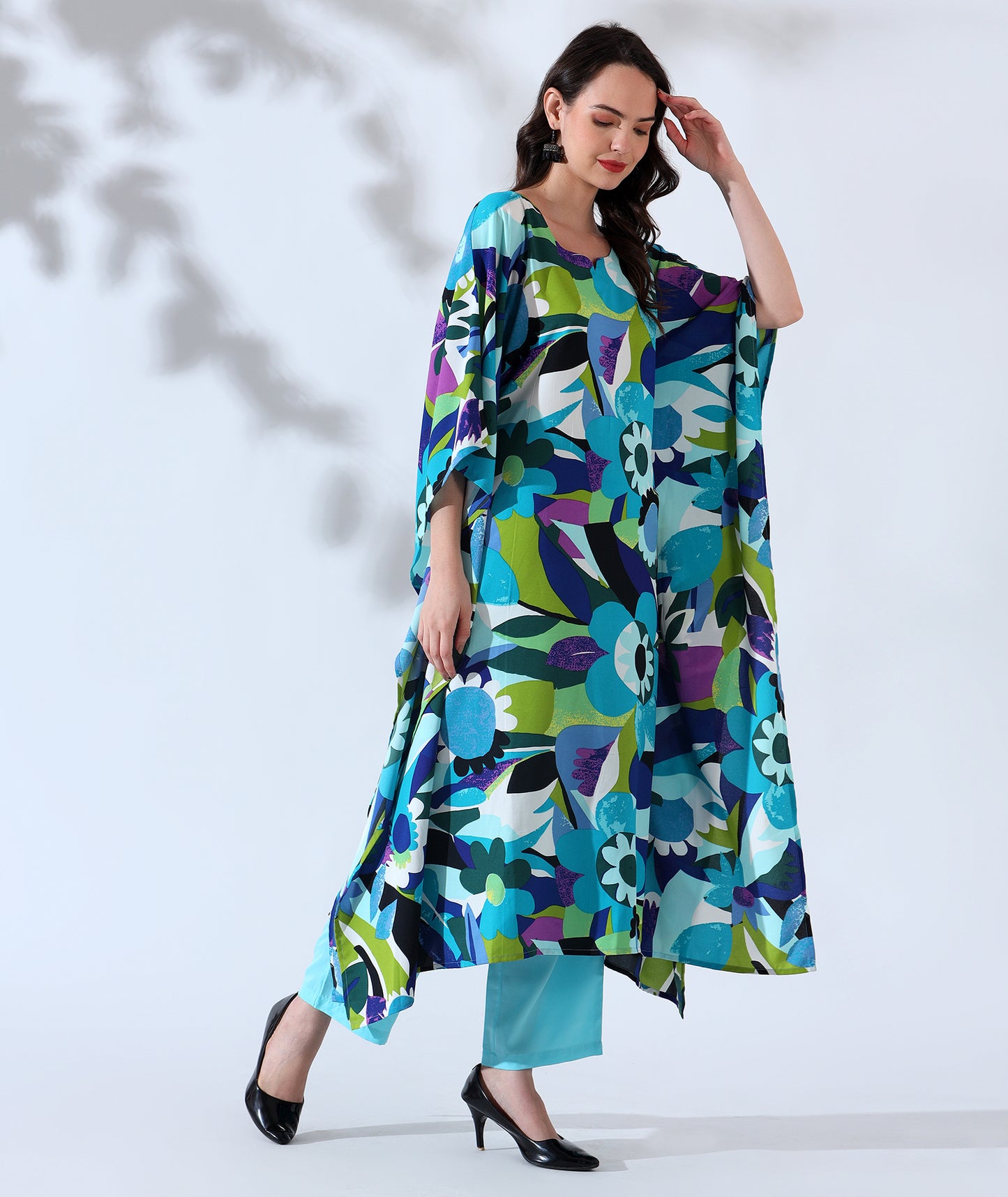 Tropical Tropes Kaftan Style Suit- Set of 2