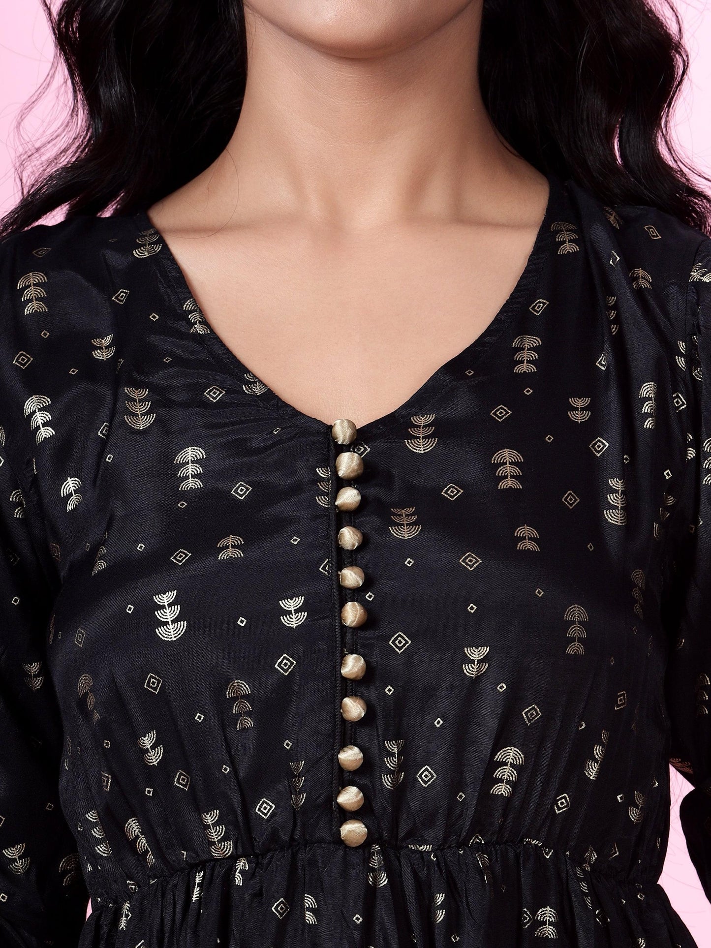 Cosmic Connection Printed Kaftan Dress
