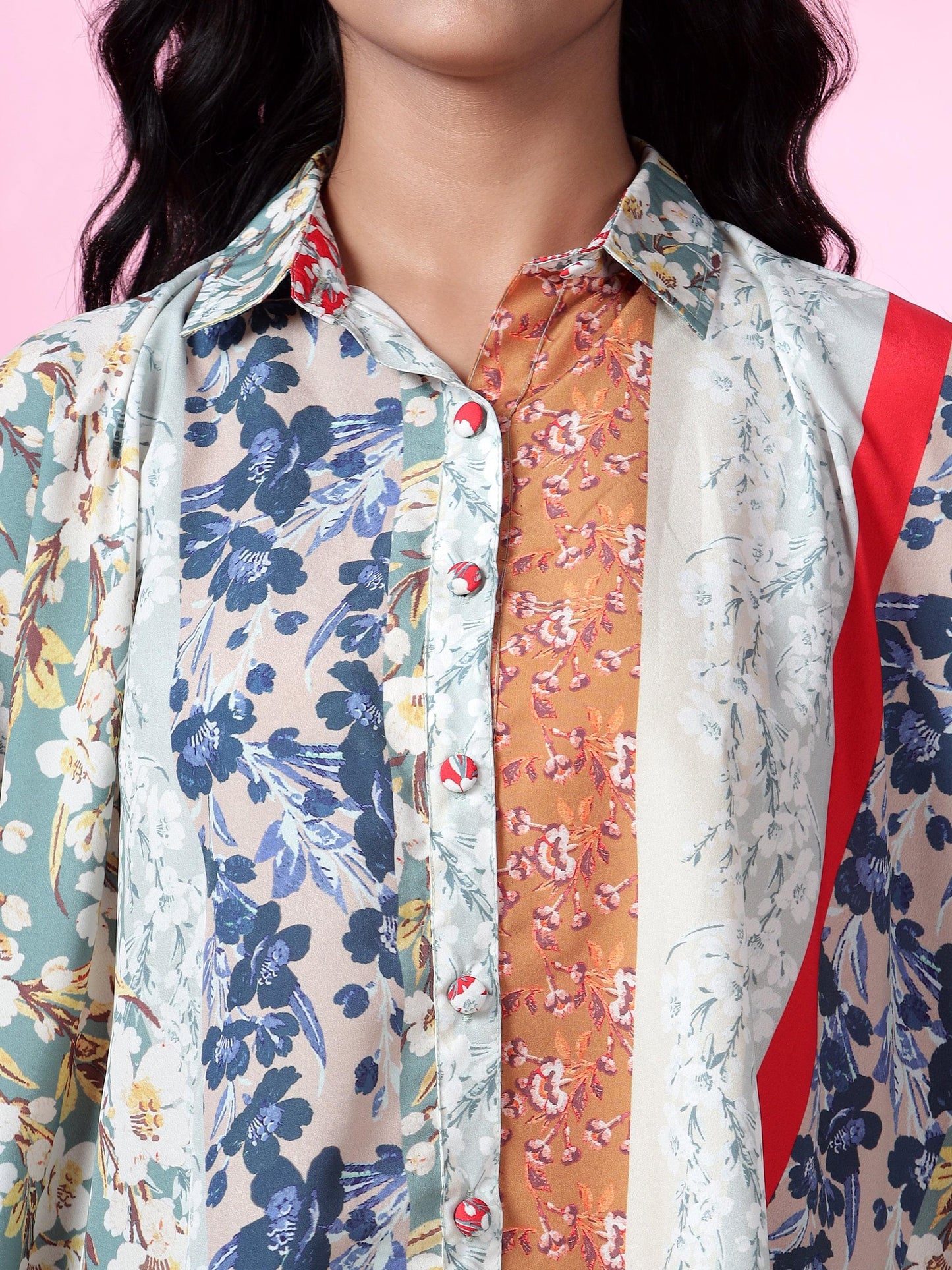 Seaside Serenity Printed Kaftan Style Top