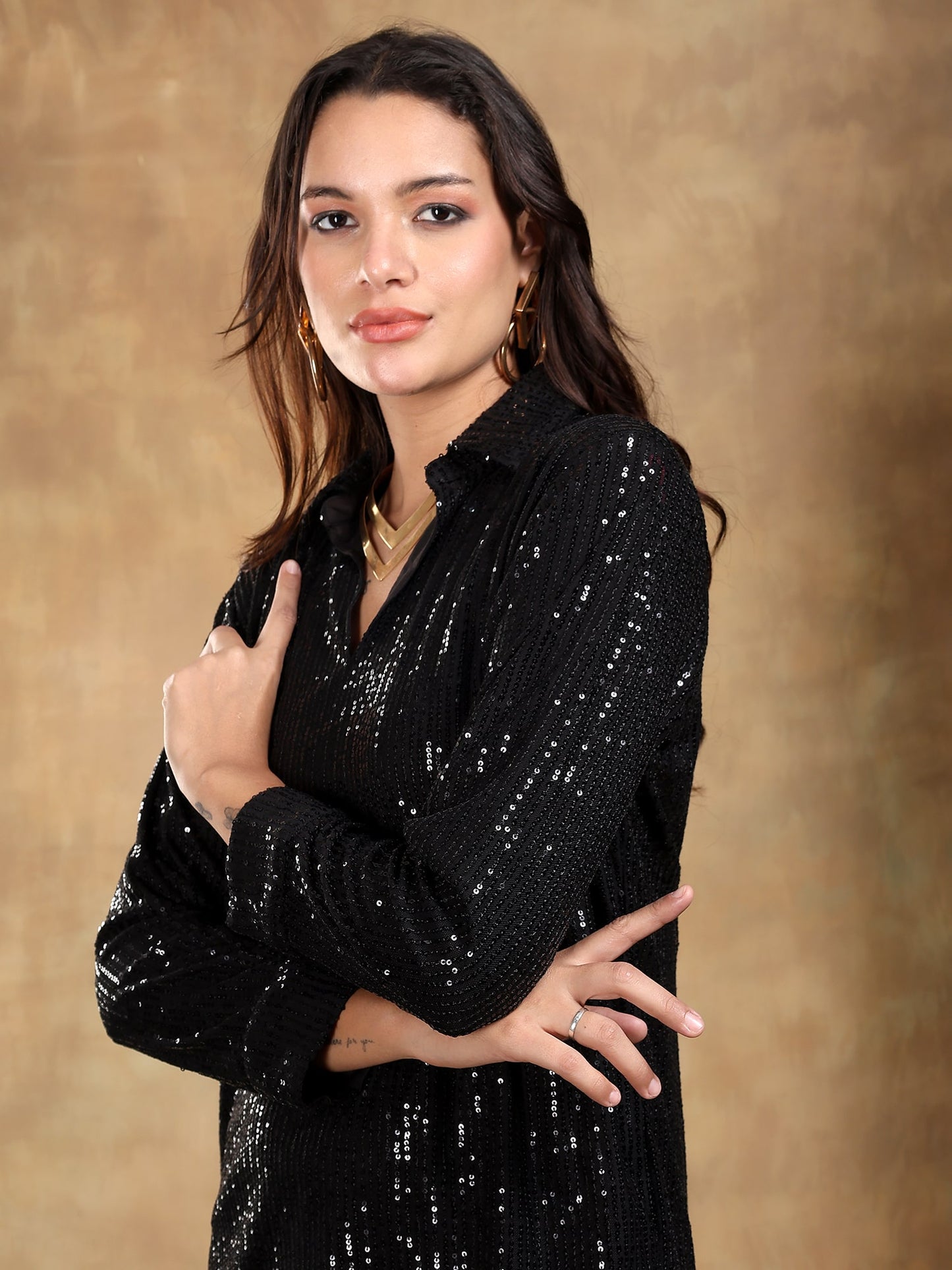Black sequin Coord set of 2