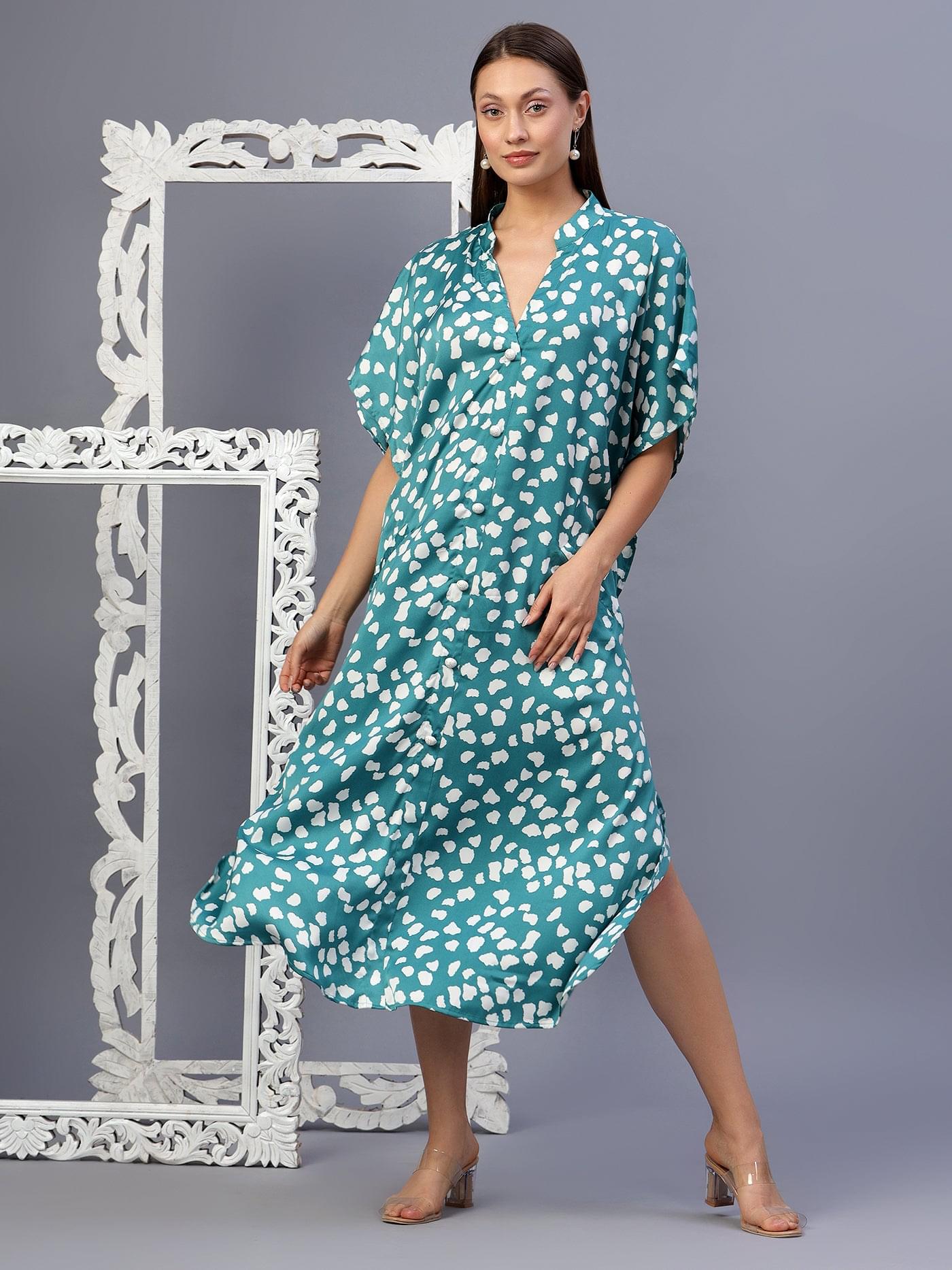 Sahara Sands Printed Kaftan Long Dress