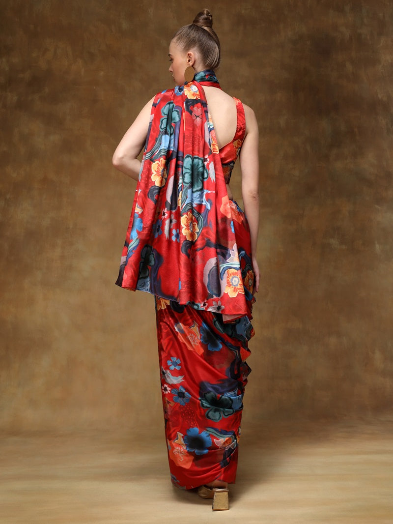 Chic & contemporary stitched saree