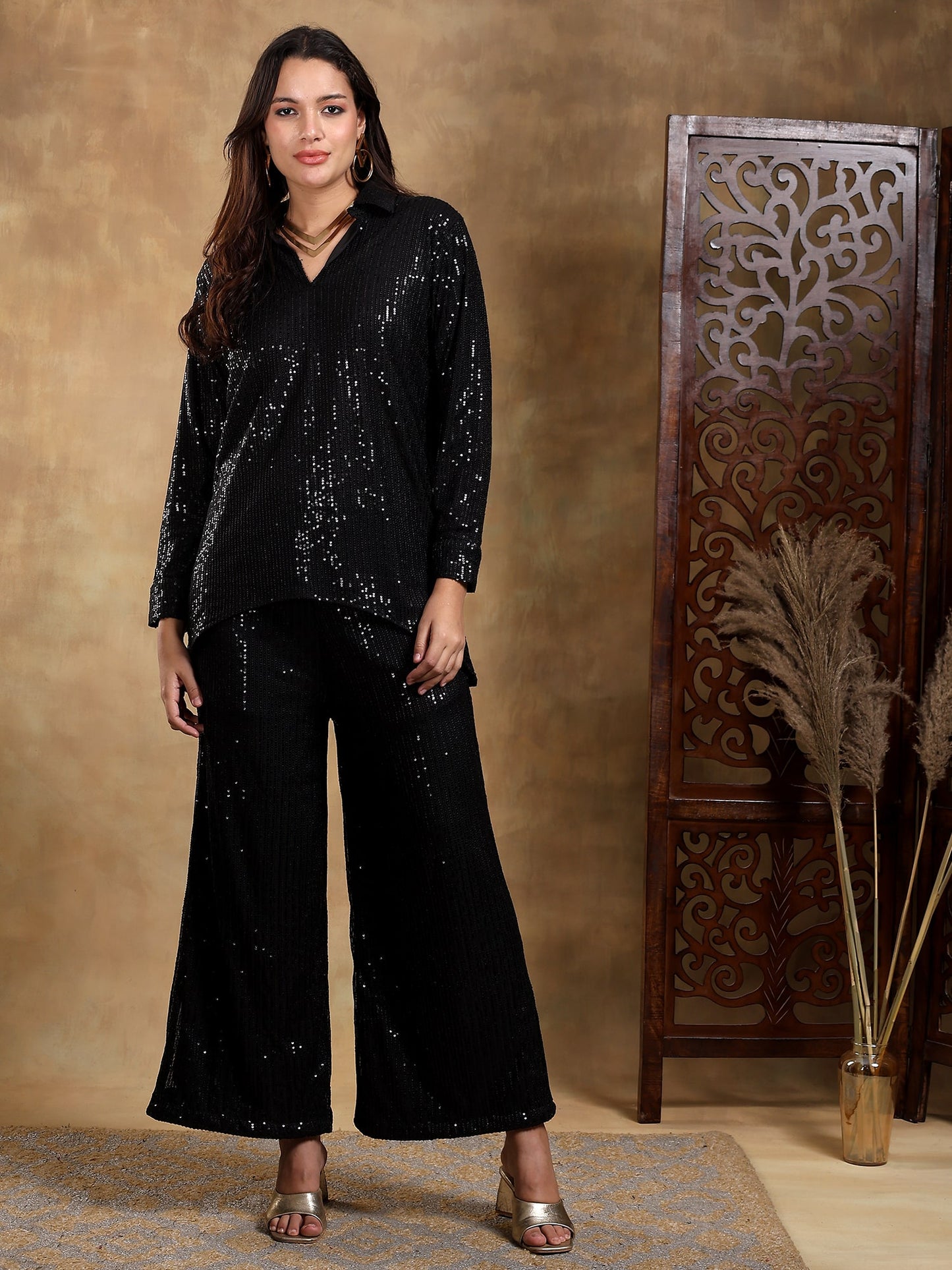 Black sequin Coord set of 2