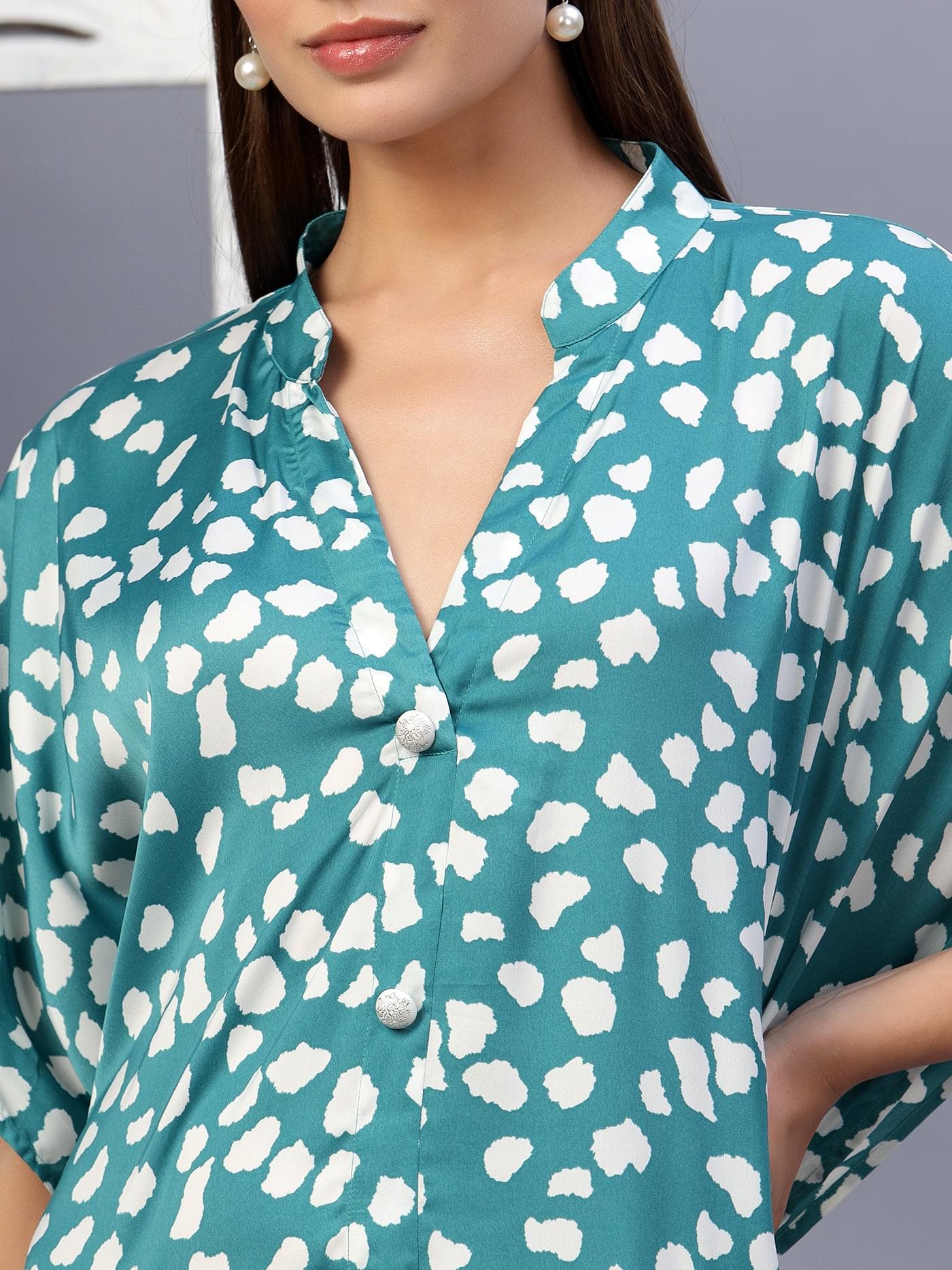 Sahara Sands Printed Kaftan Long Dress
