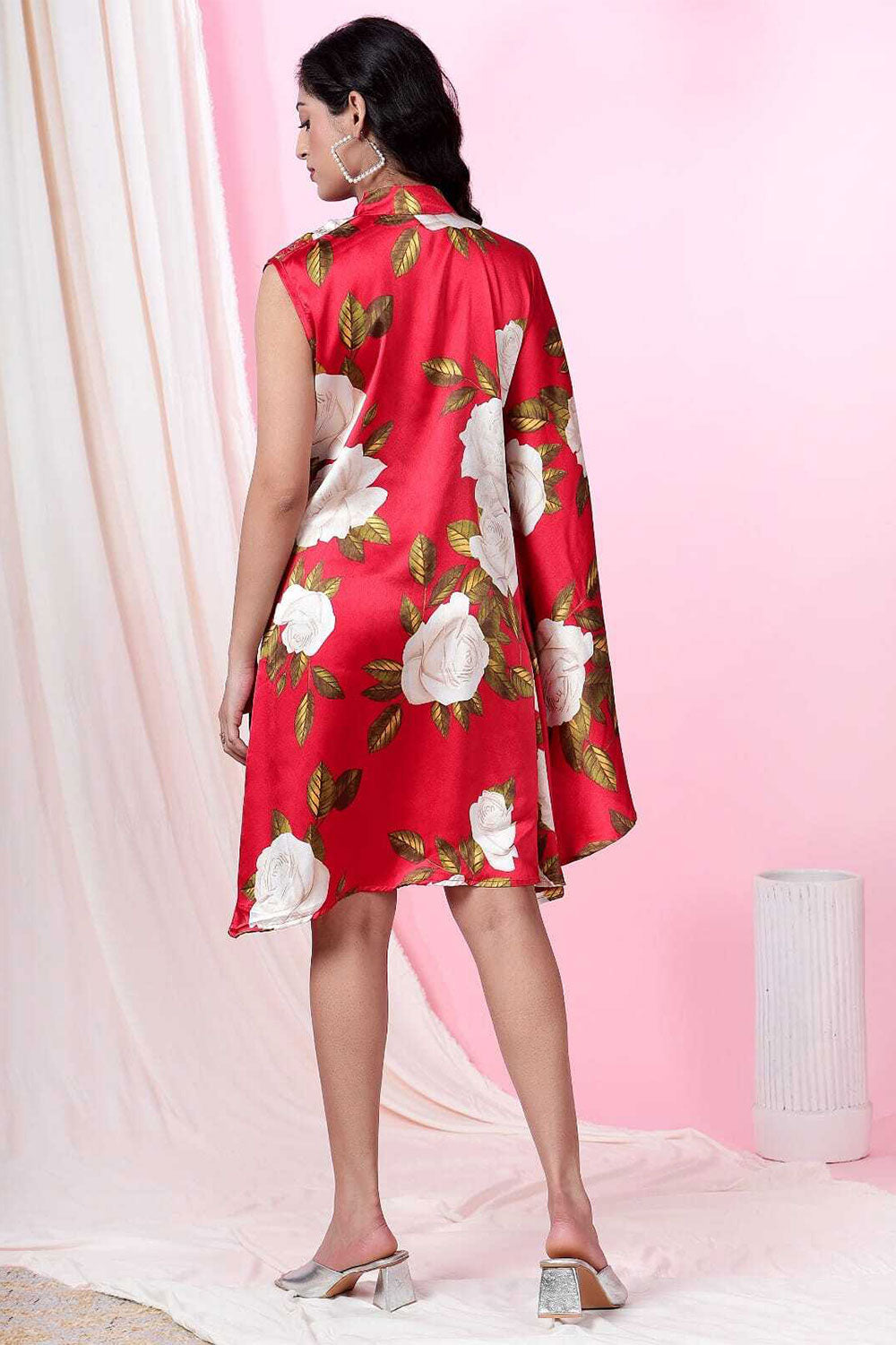 Tropical Tango poly modal satin Dress