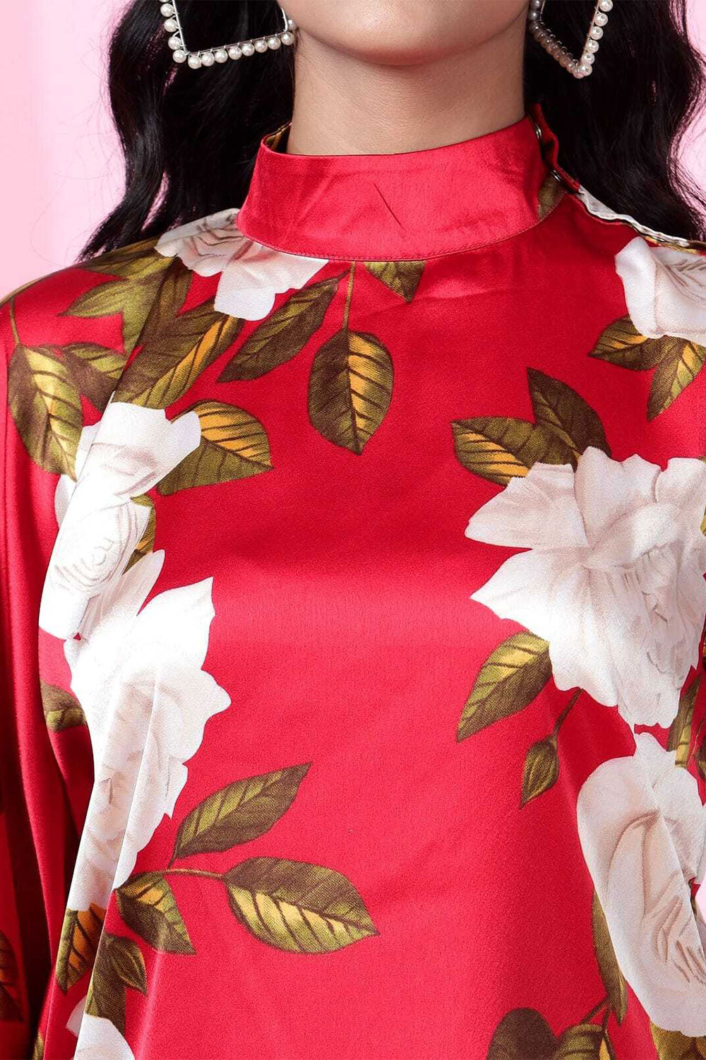 Tropical Tango poly modal satin Dress