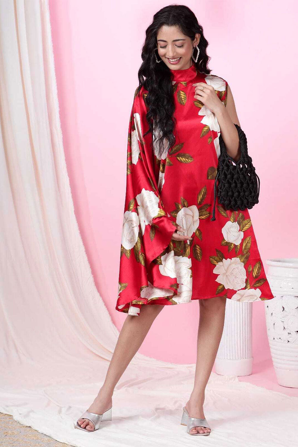 Tropical Tango poly modal satin Dress