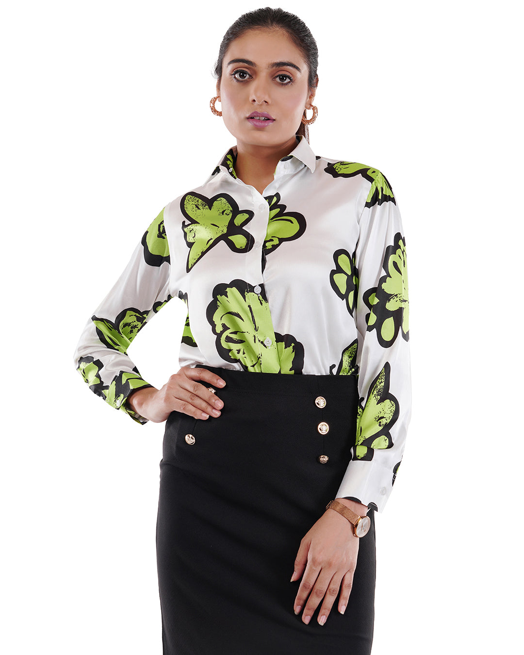 HOK - Green spread casaul shirt