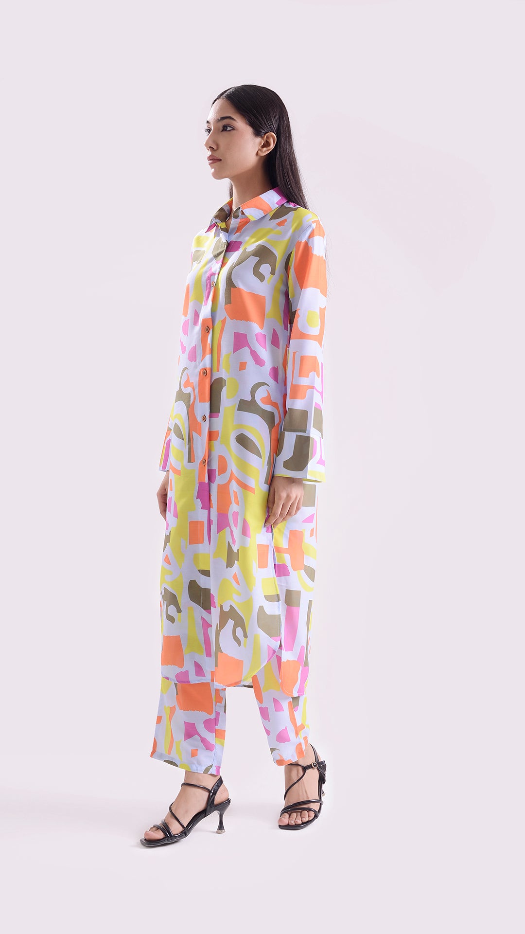 Coral Cave Coord set Long shirt style set of 2