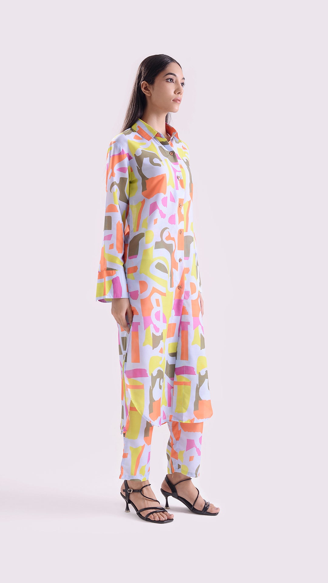 Coral Cave Coord set Long shirt style set of 2