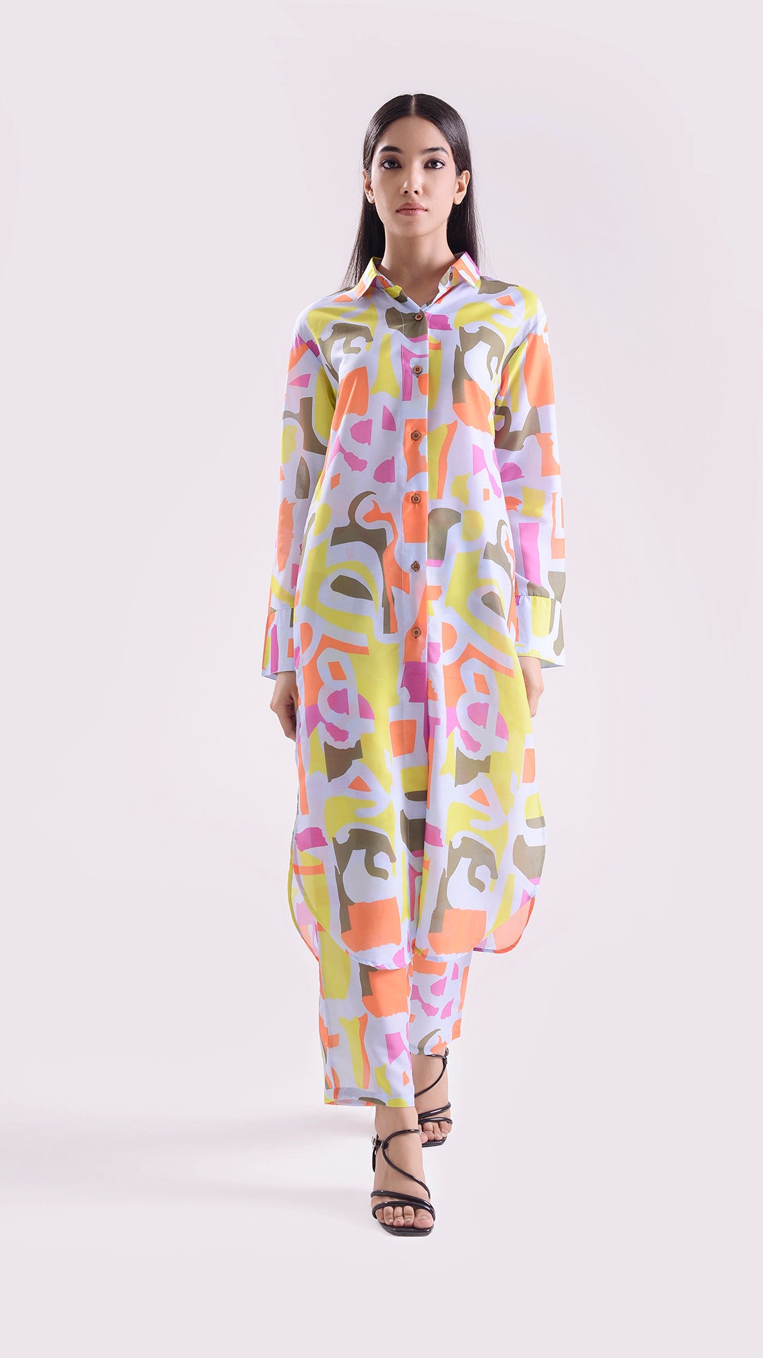 Coral Cave Coord set Long shirt style set of 2