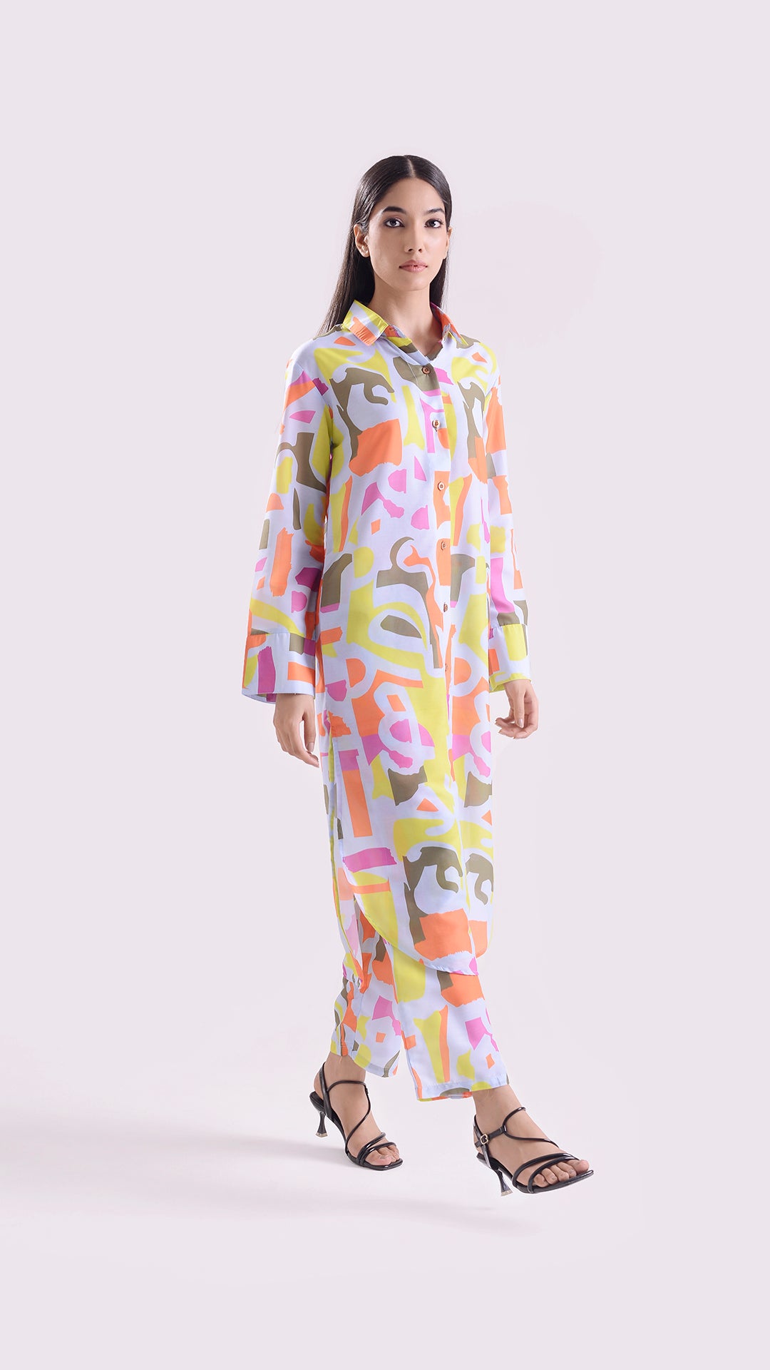 Coral Cave Coord set Long shirt style set of 2