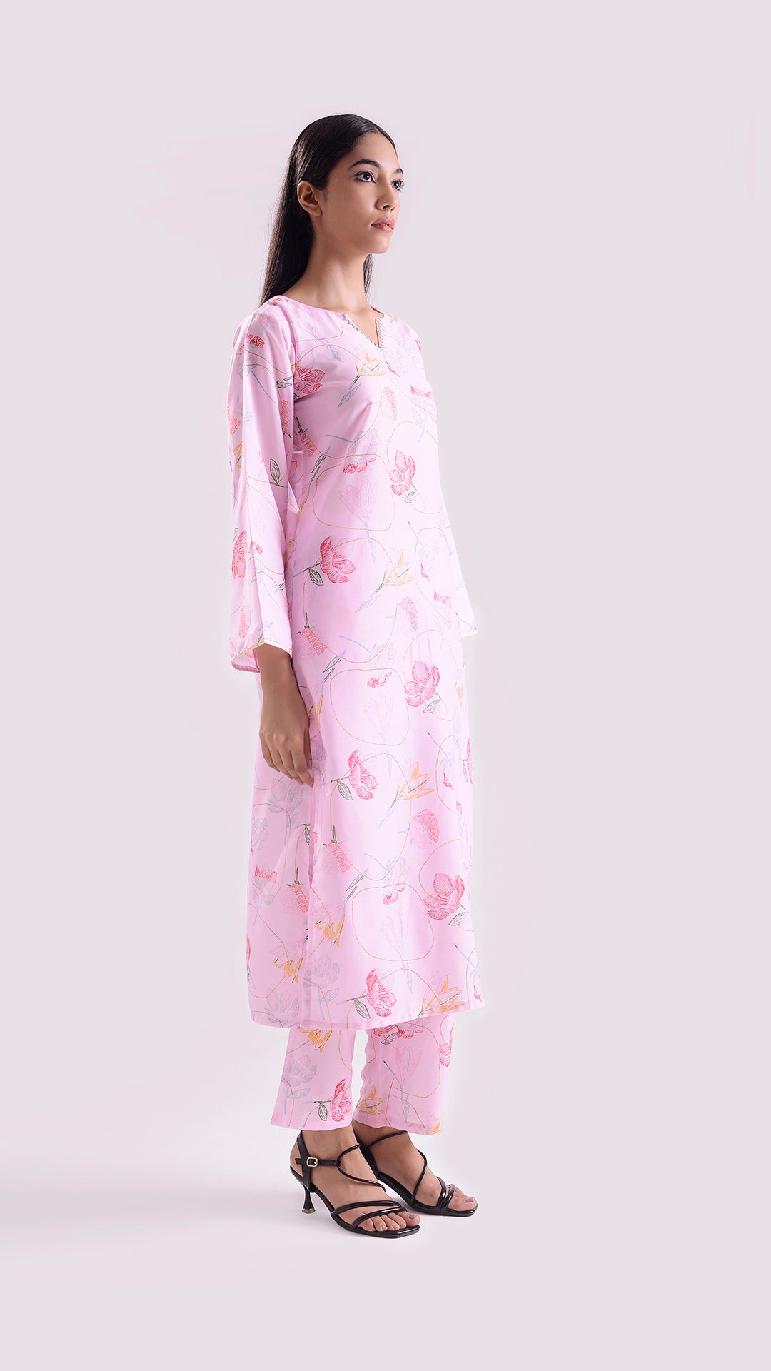Seafoam swirl Kaftan style suit set of 2