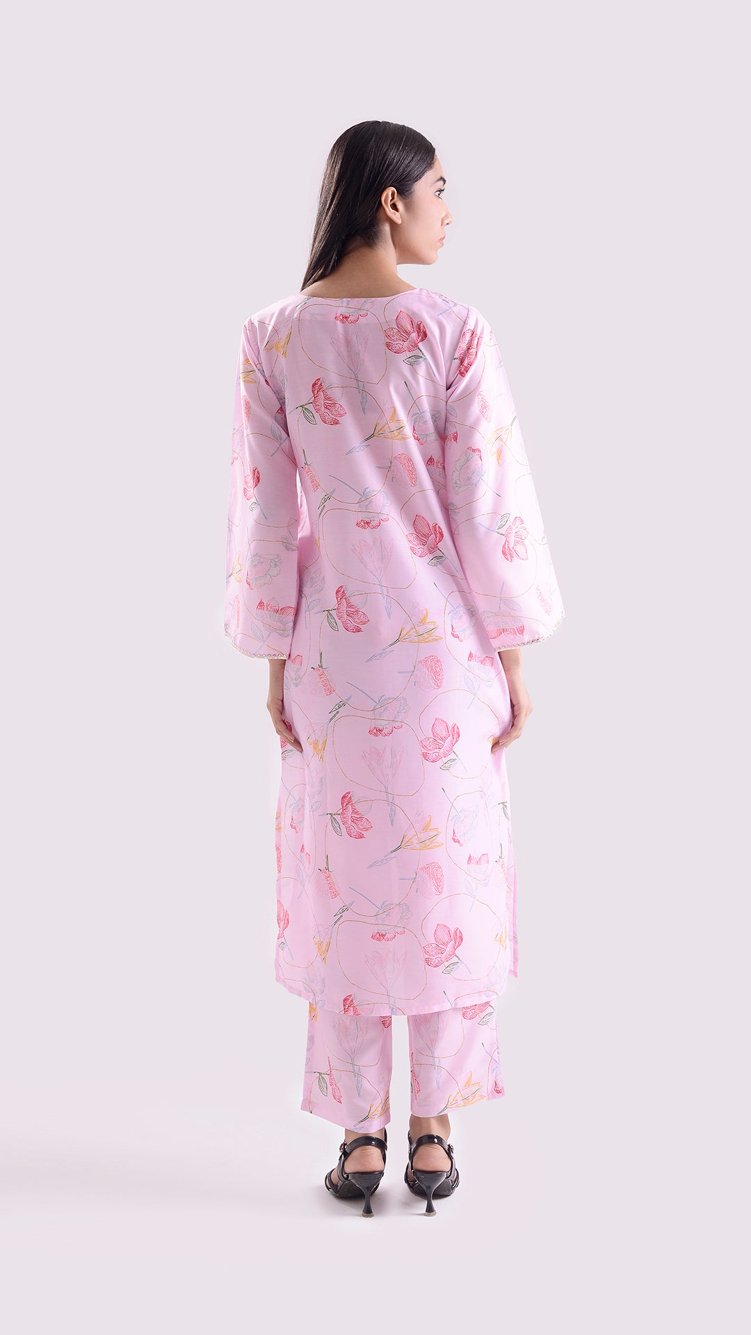 Seafoam swirl Kaftan style suit set of 2