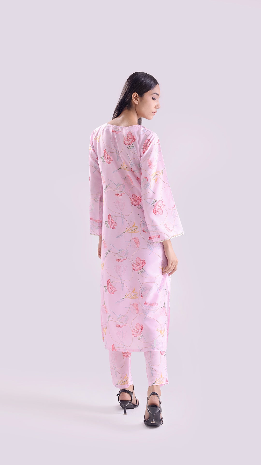 Seafoam swirl Kaftan style suit set of 2
