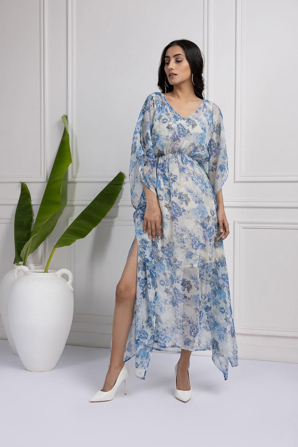 Oceanic Oasis Long Kaftan