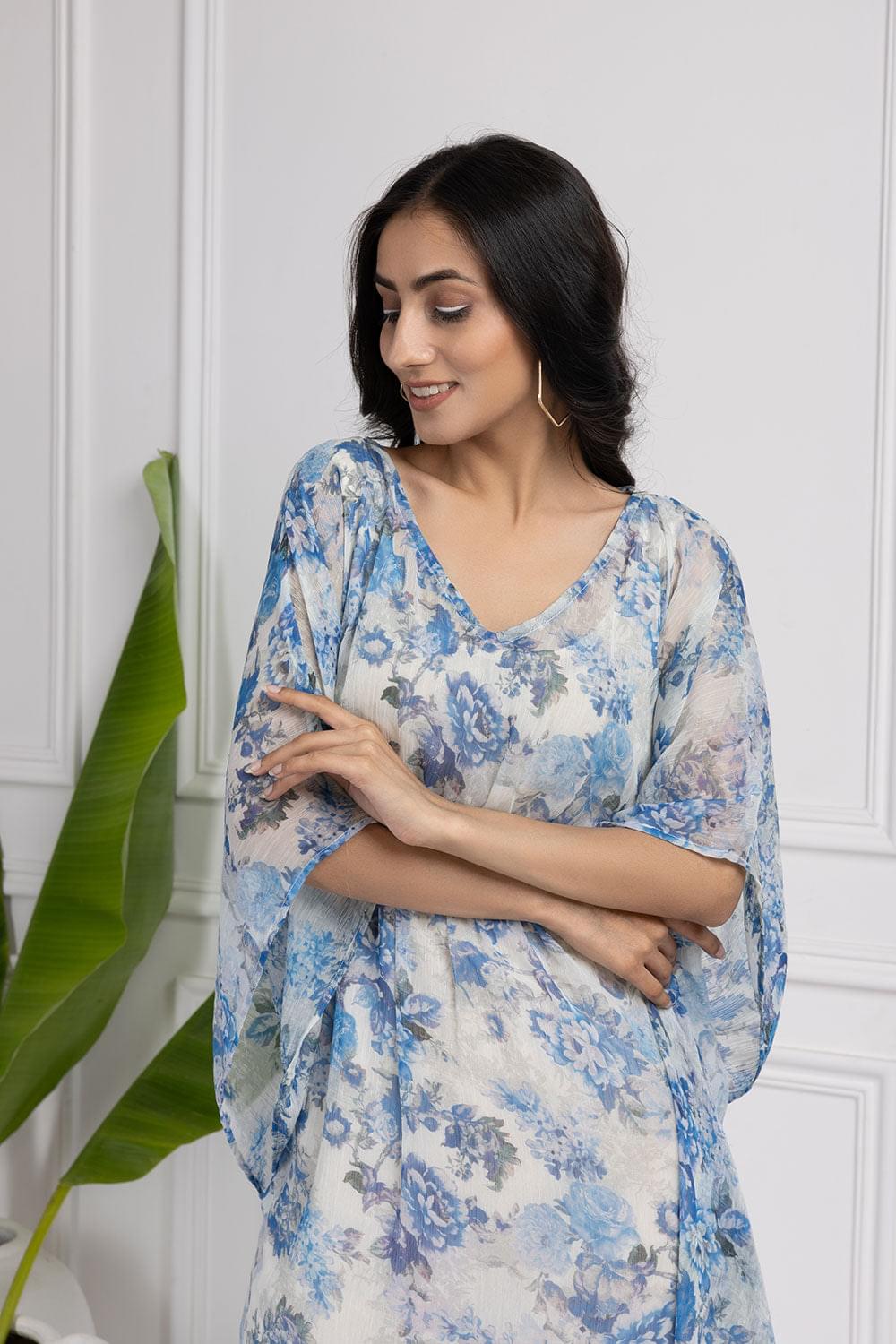 Oceanic Oasis Long Kaftan