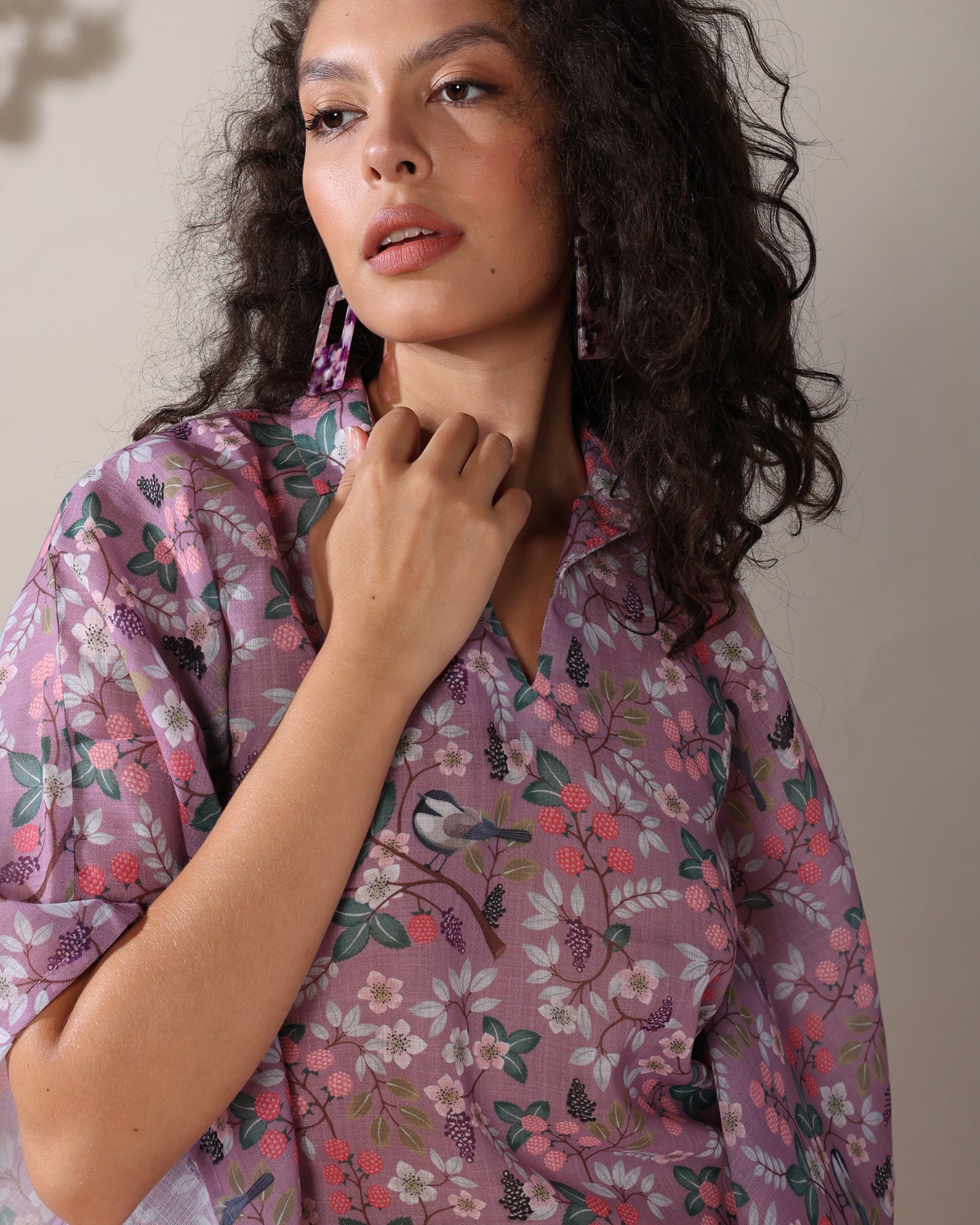 Glam in length linen long kaftan