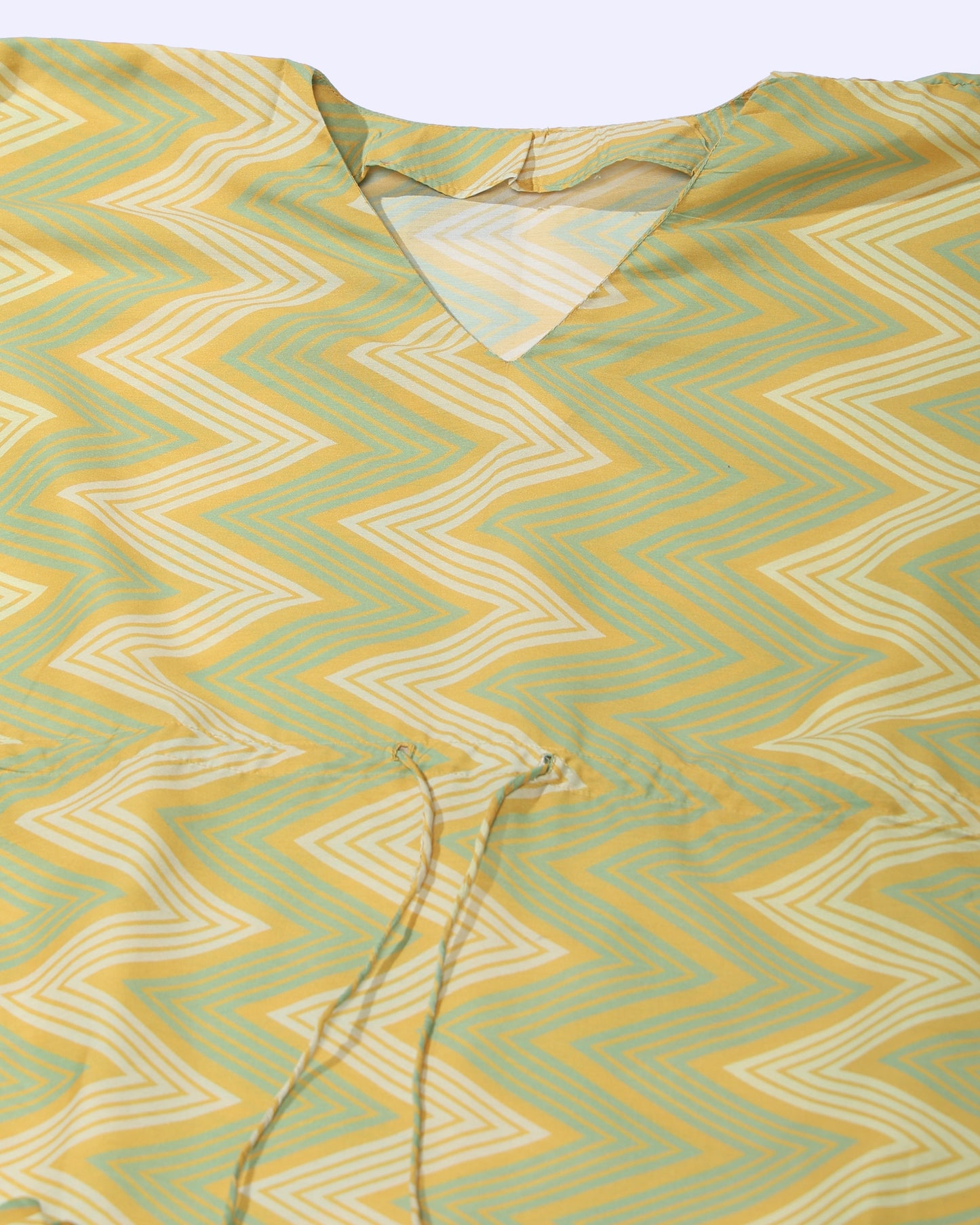 Zigzag long kaftan dress