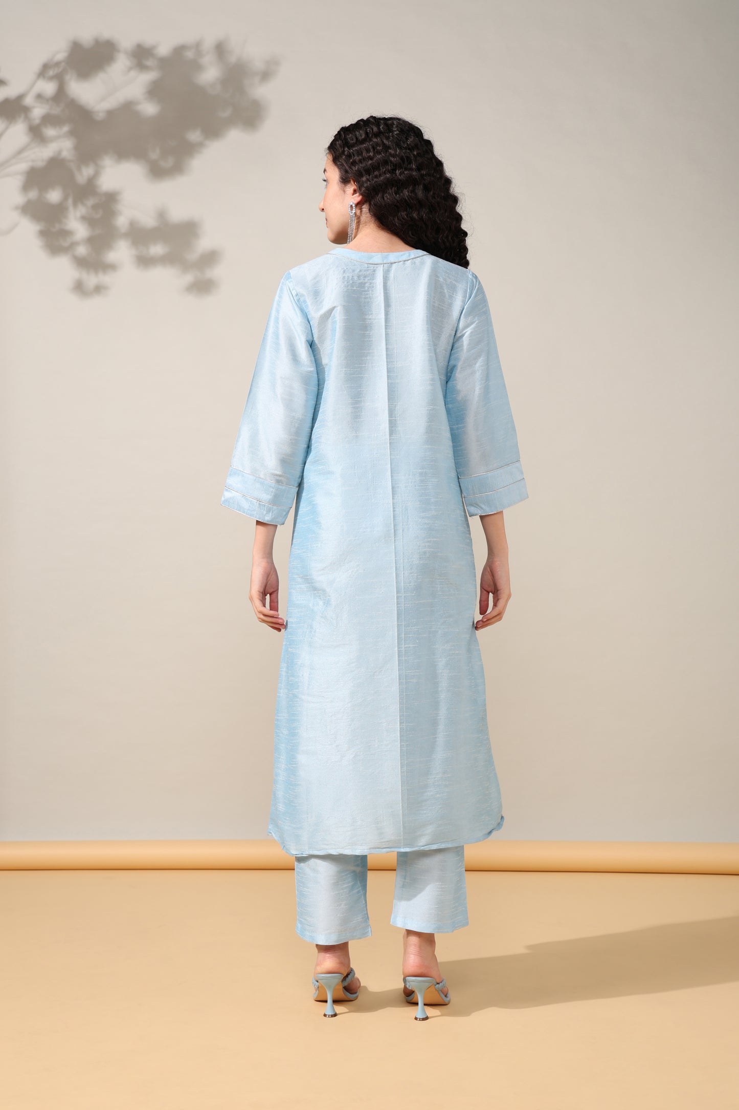 HOK ENSEMBLE - Sky Dupion silk Suit set