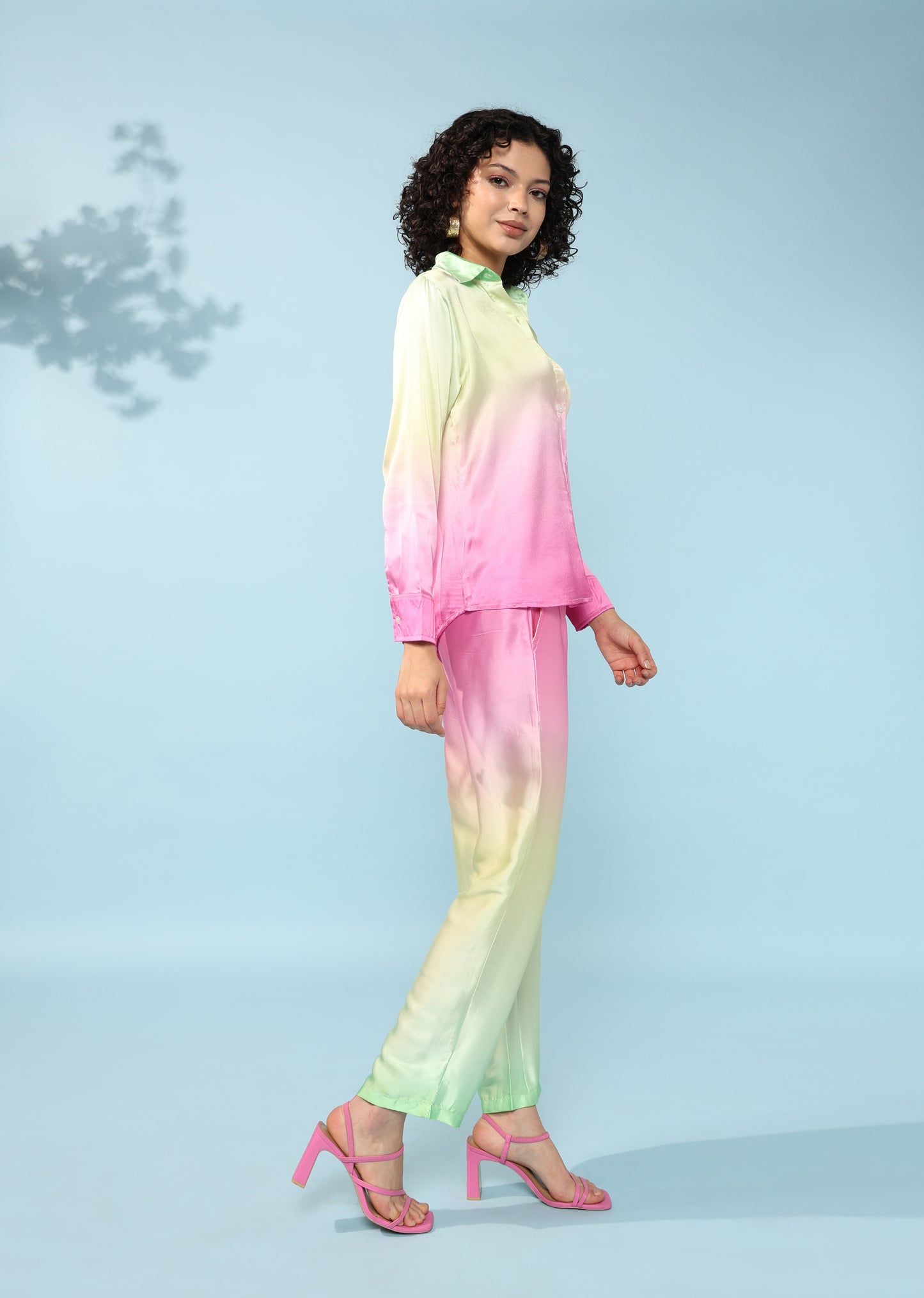 Ombre Printed Modal Co-ord Set- Set of 2