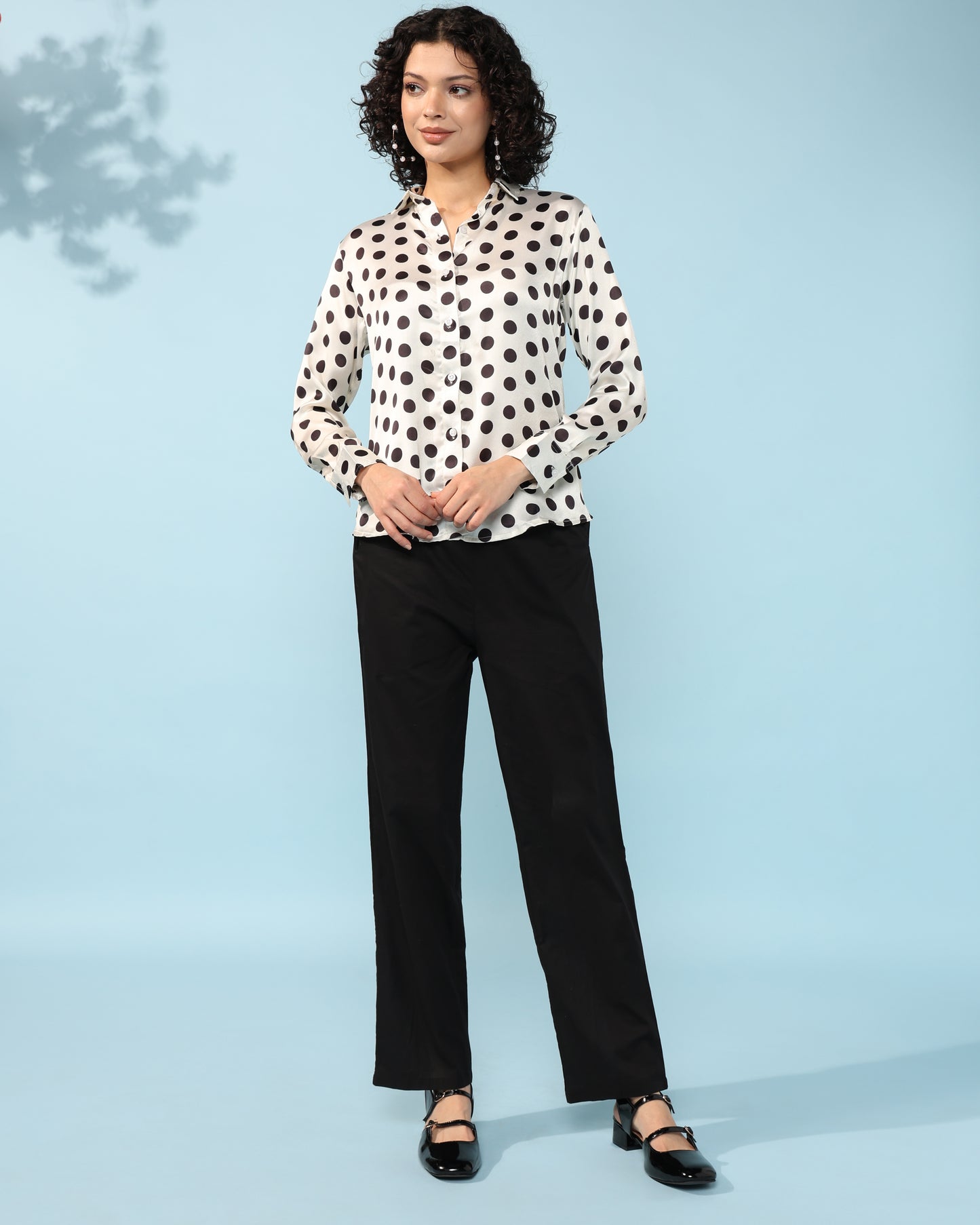 Polka dot Printed Modal Co-ord Set- Set of 2