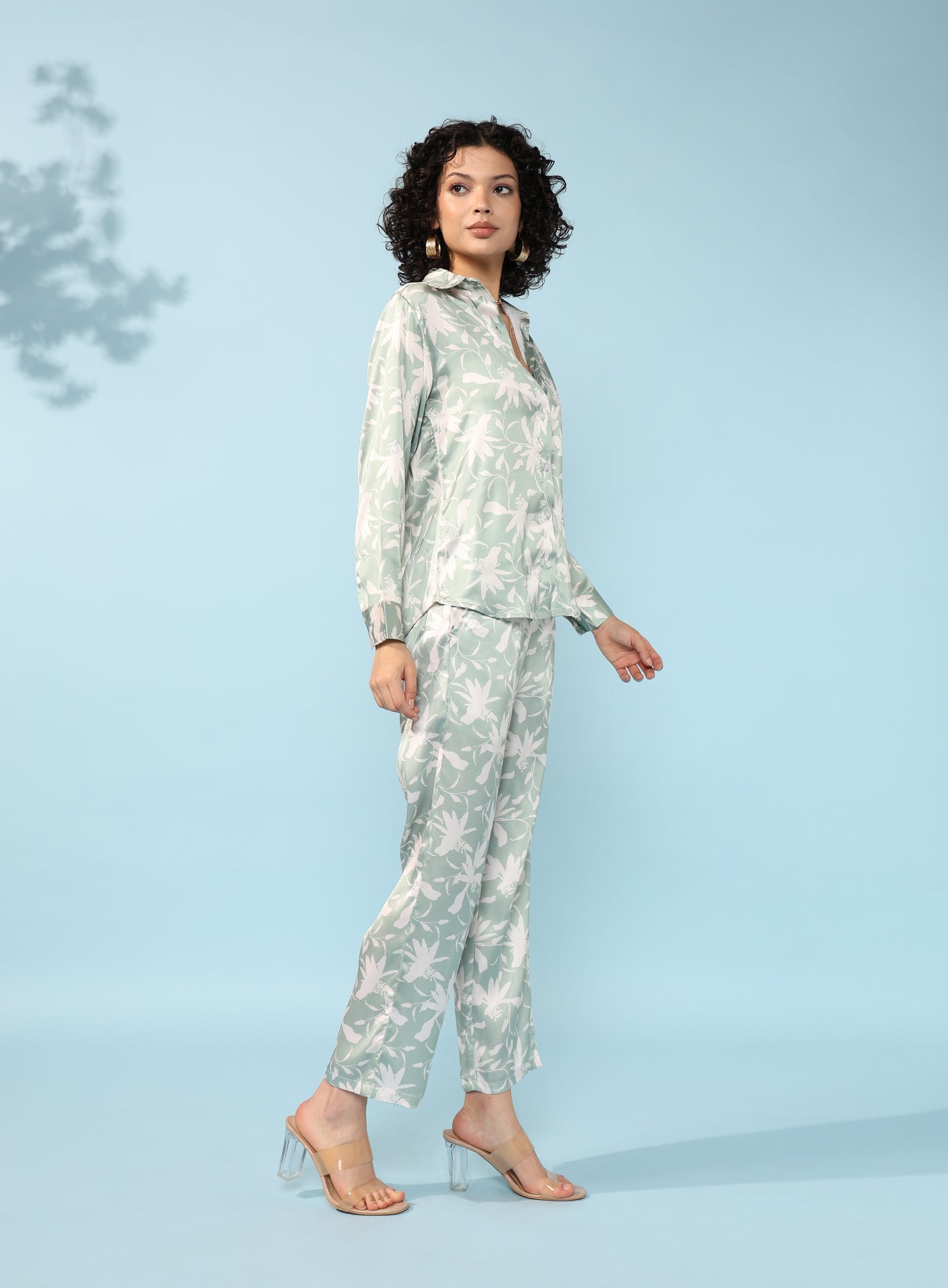Light multicolour Printed Modal Co-ord Set- Set of 2
