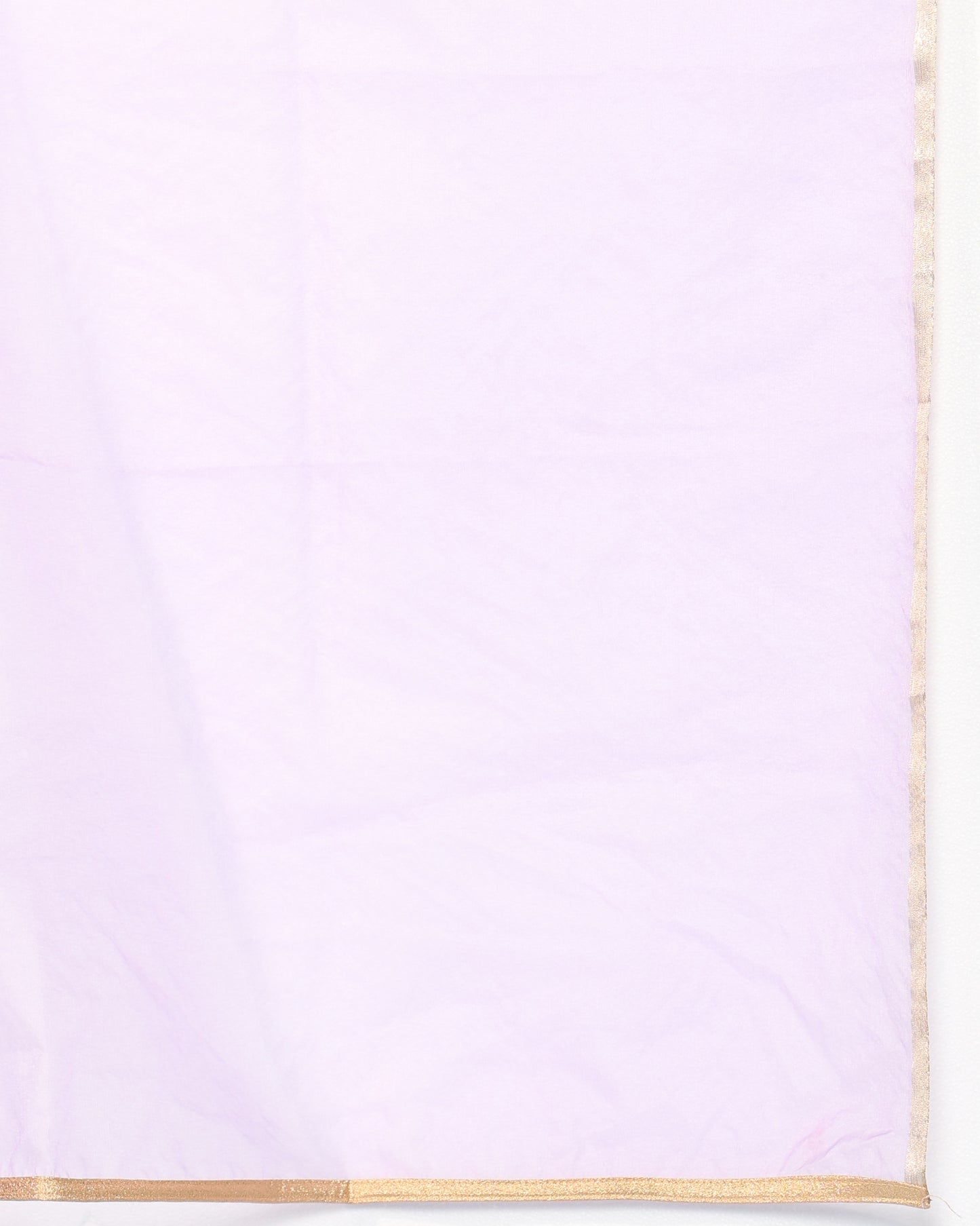 Lavender Georgette suit with organza dupatta set of 3