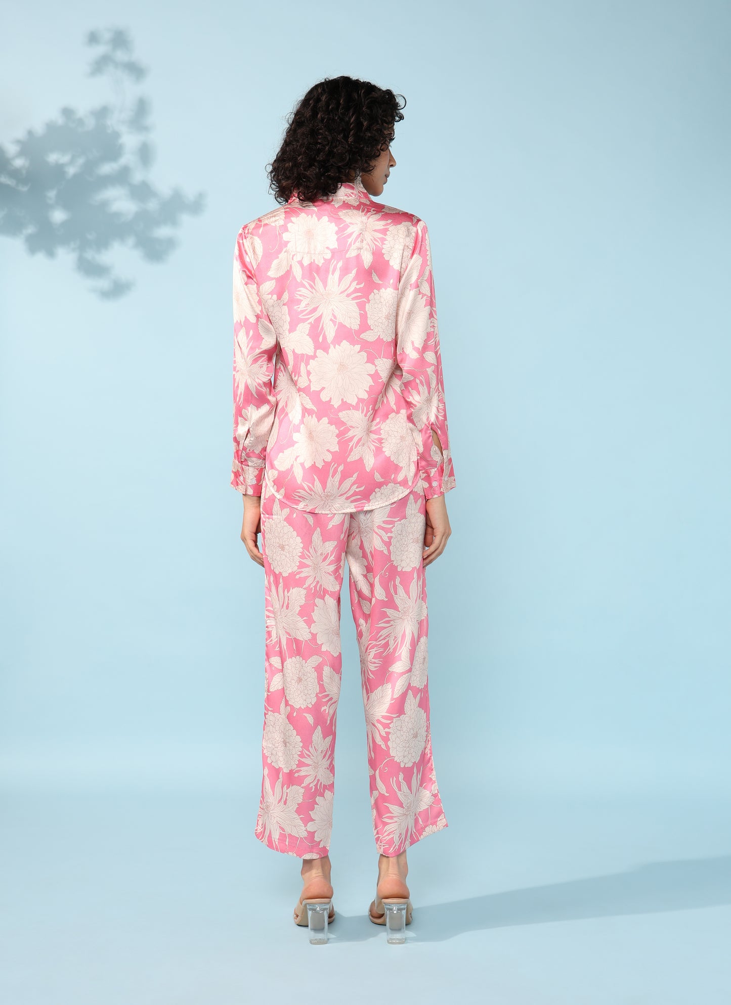 Pink multicolour Printed Modal Co-ord Set- Set of 2