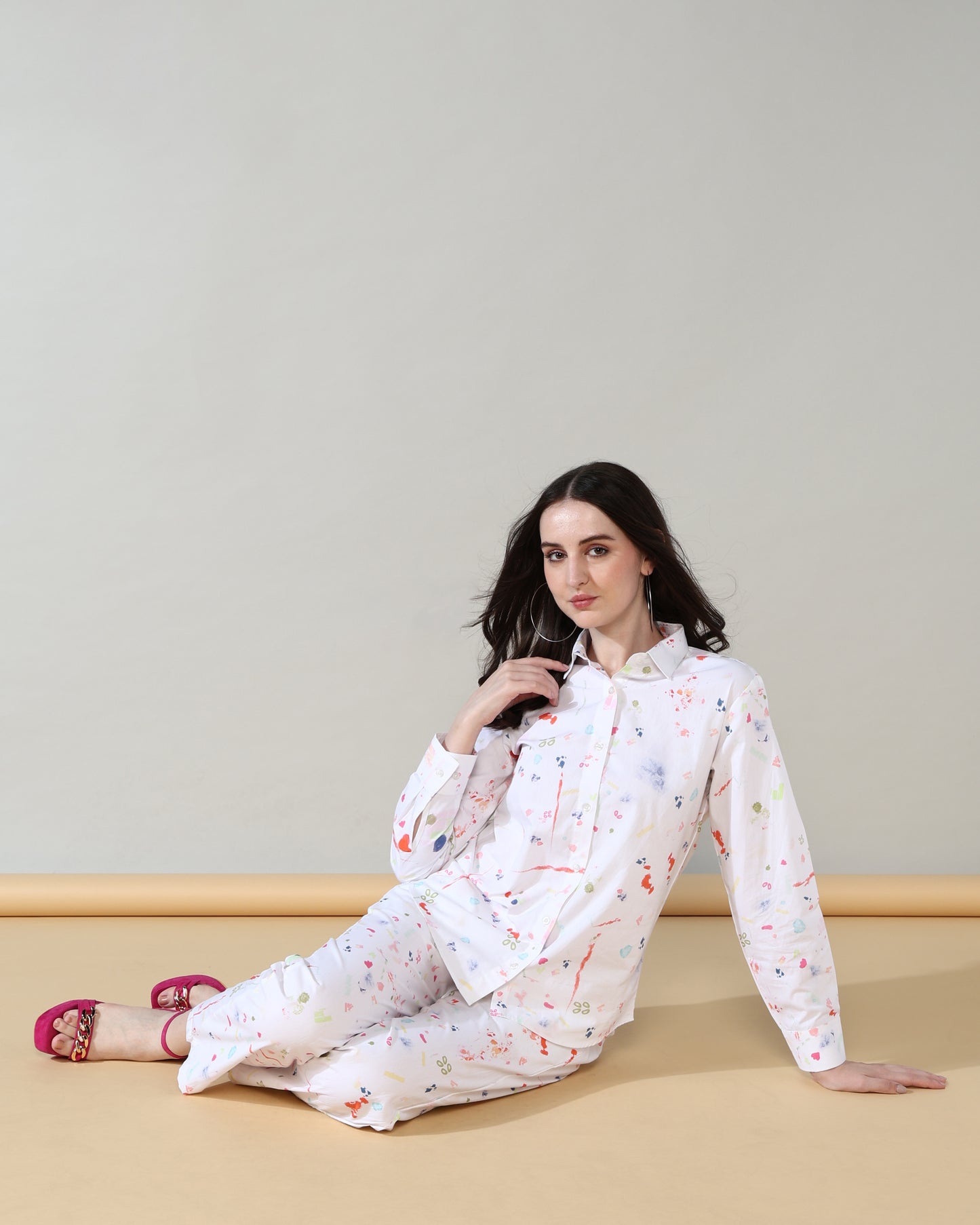 Elegant Summer Pure Cotton Poplin Co-ord Set of 2