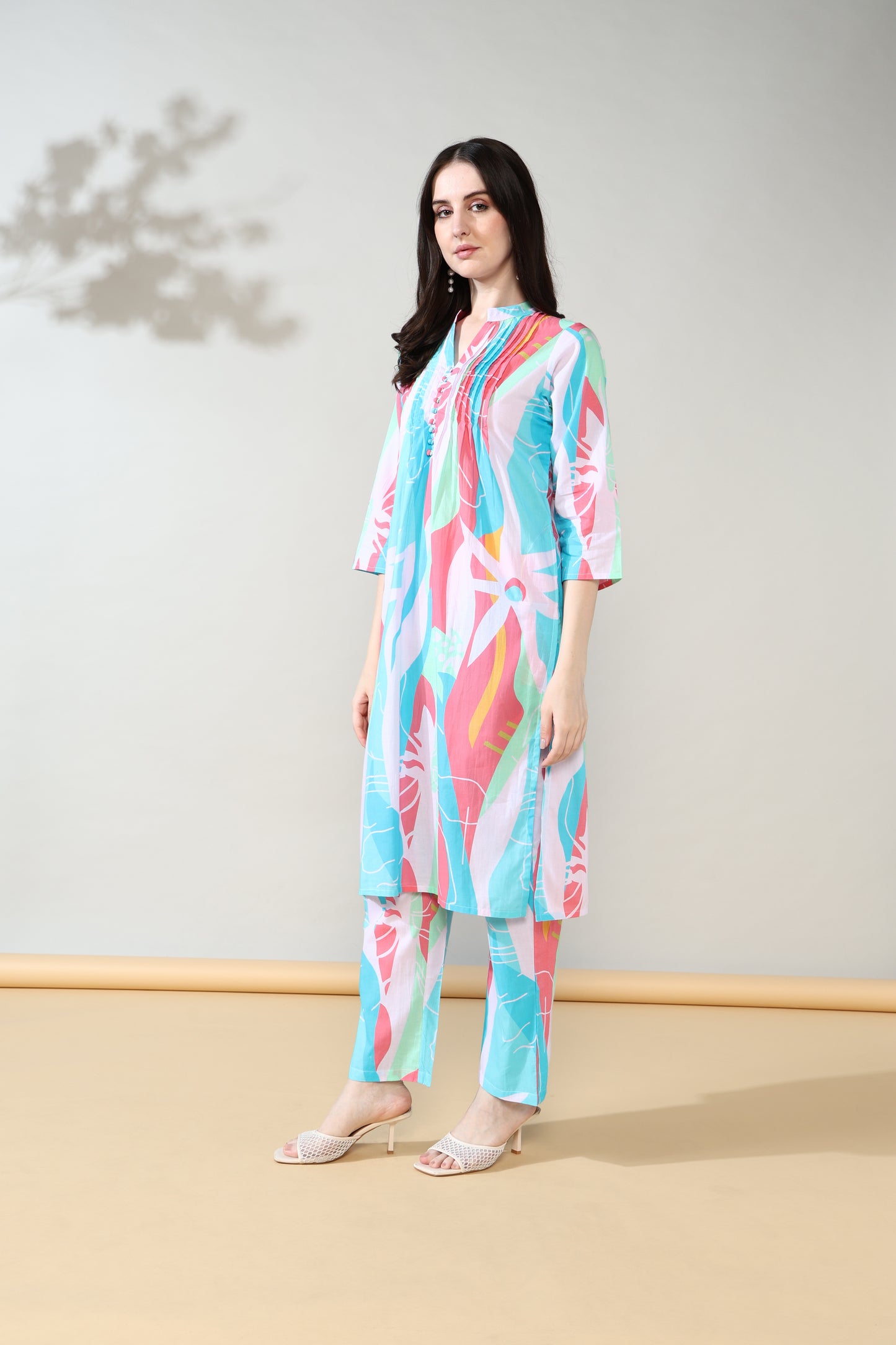 Sky Blue Summer Pure Cotton Suit set of 2