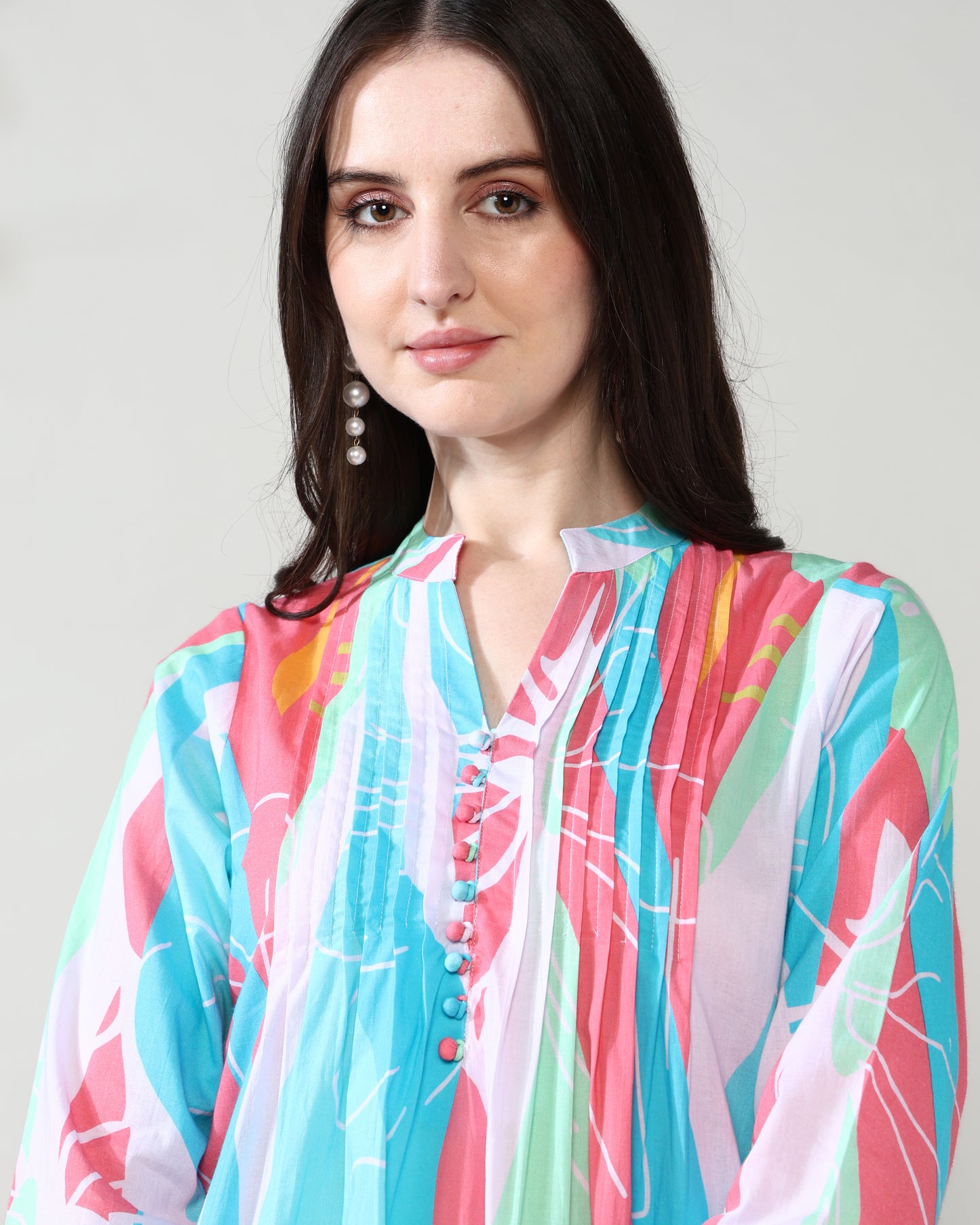 Sky Blue Summer Pure Cotton Suit set of 2
