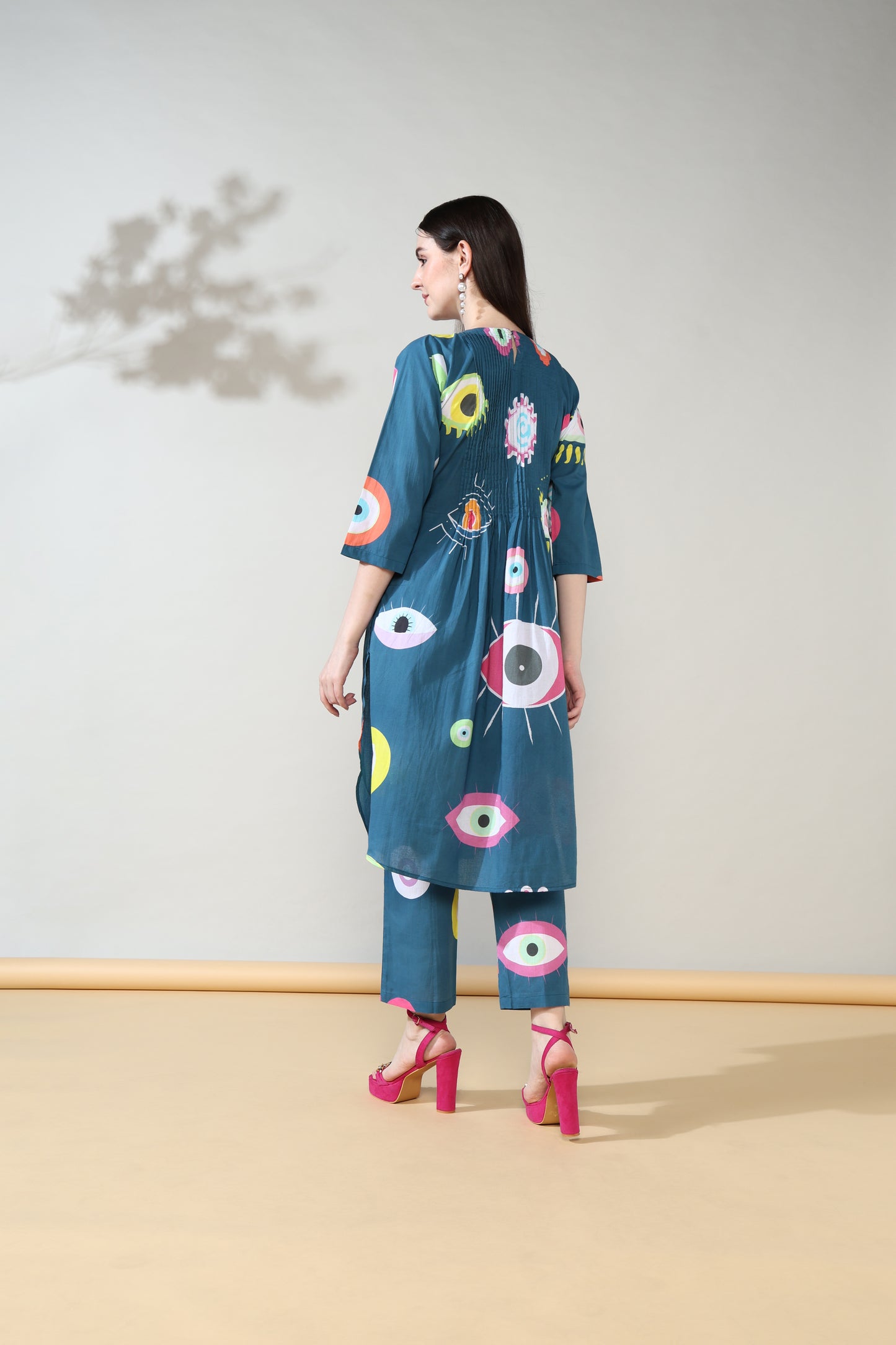 Evil Eye Blue Print Pure Cotton Suit Set of 2