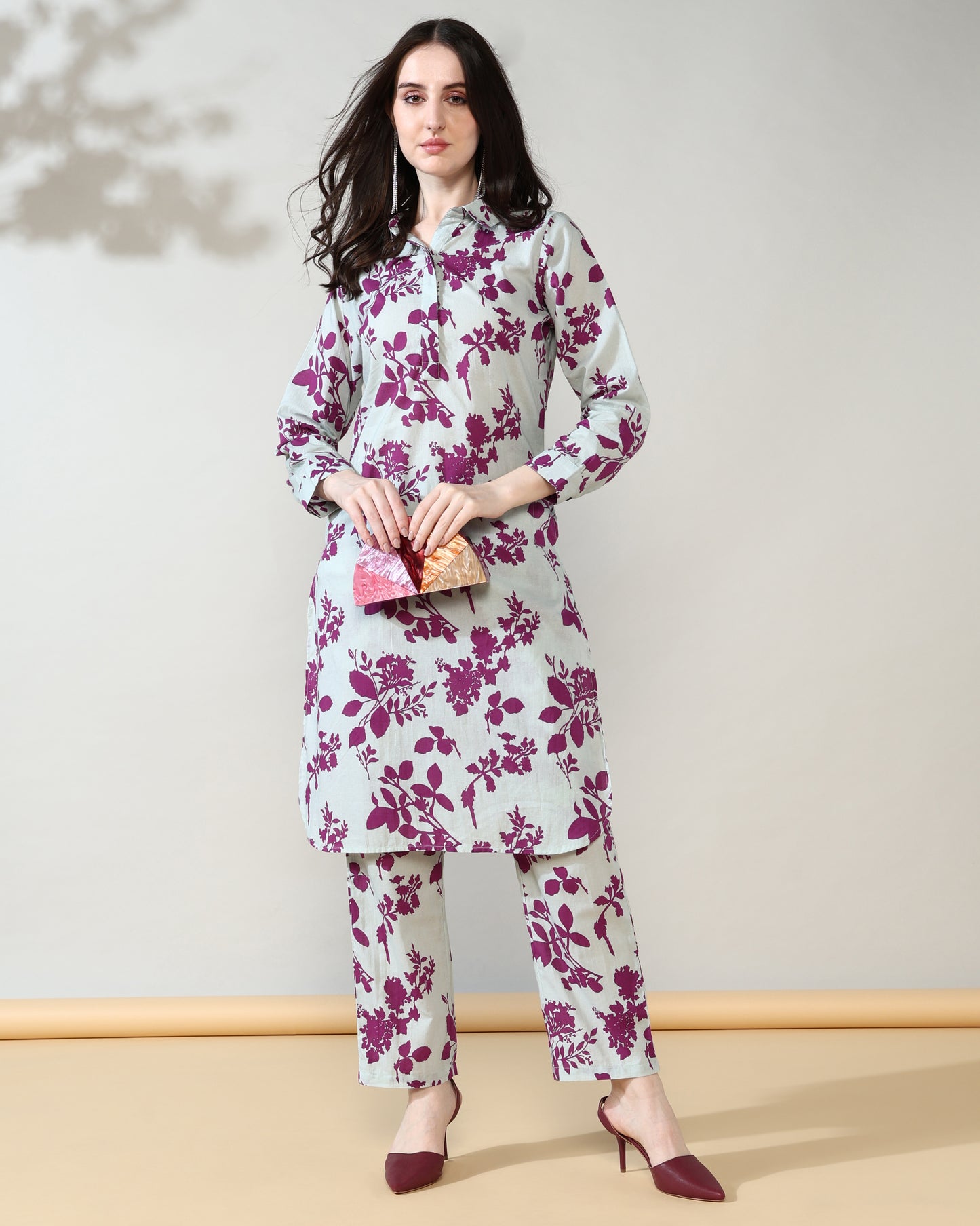 Purple hues Pure Cotton Suit Set of 2