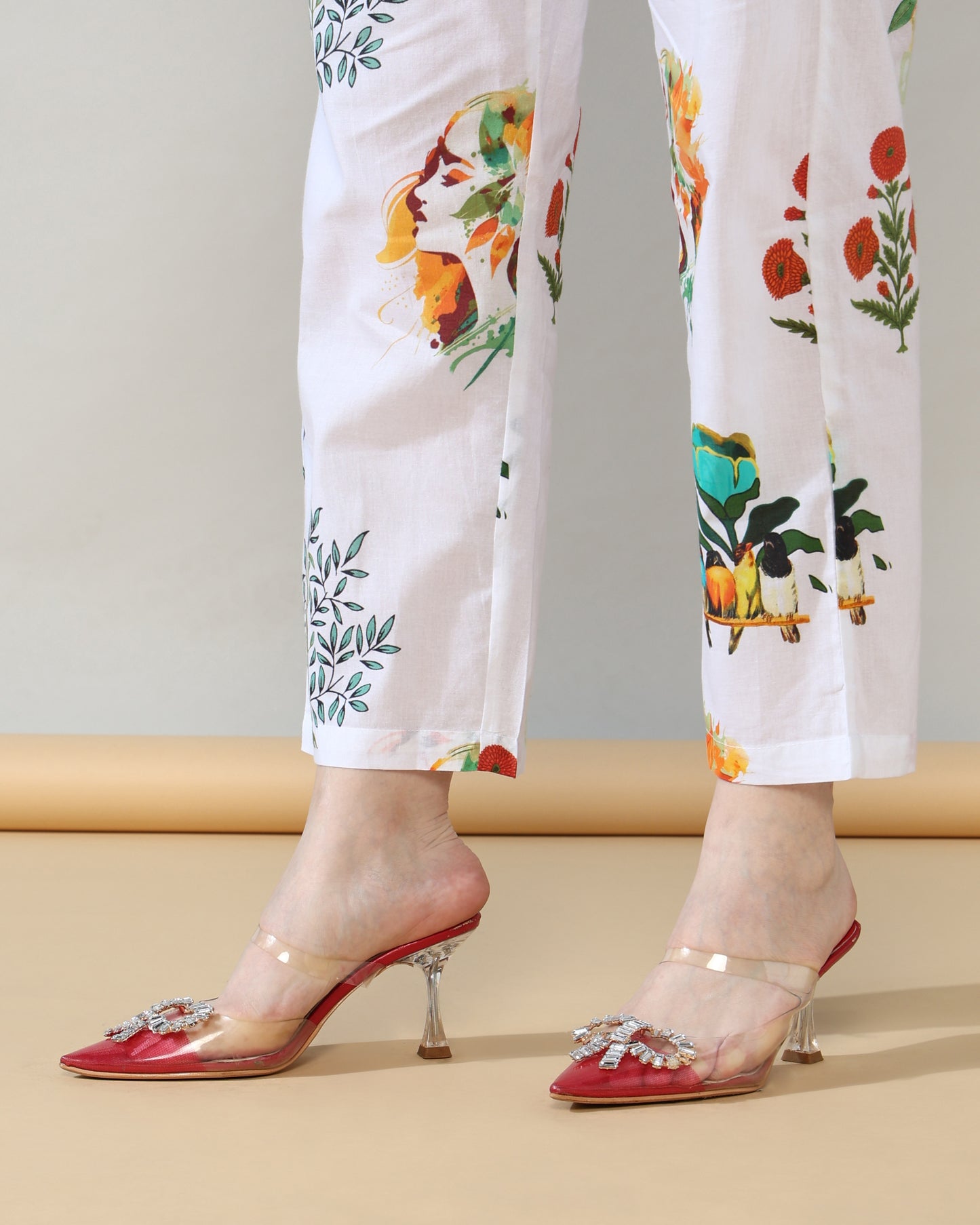White garden Pure Cotton Suit Set of 2