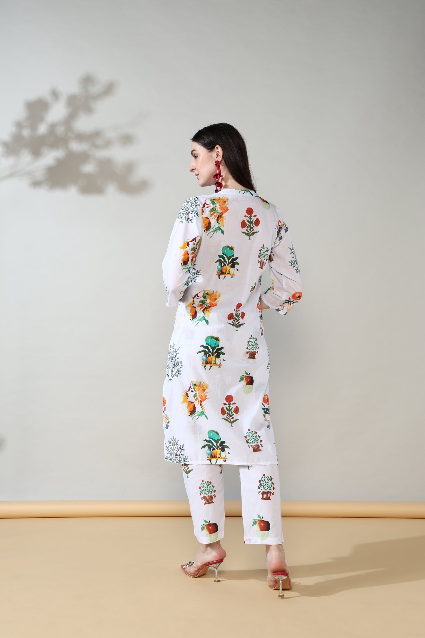 White garden Pure Cotton Suit Set of 2
