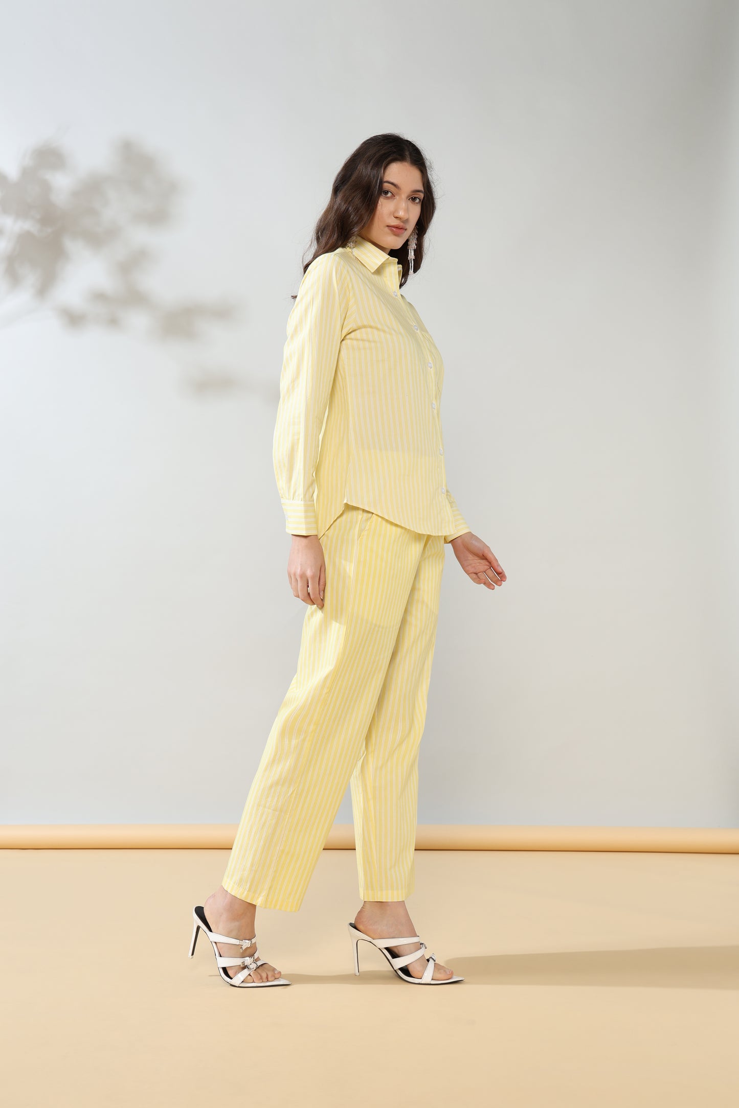 Sunkissed Yellow Pure Poplin Cotton Coord set of 2