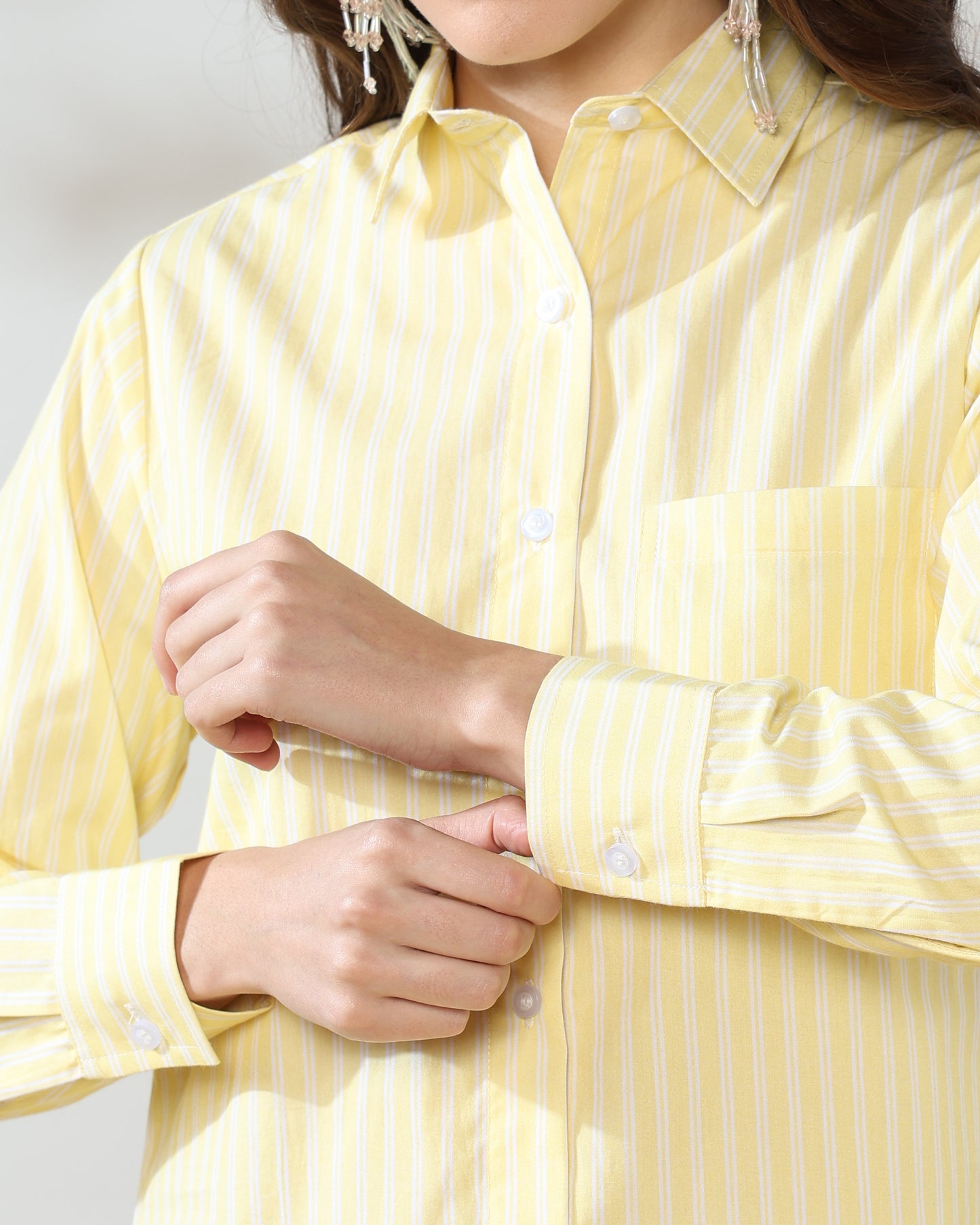 Sunkissed Yellow Pure Poplin Cotton Coord set of 2