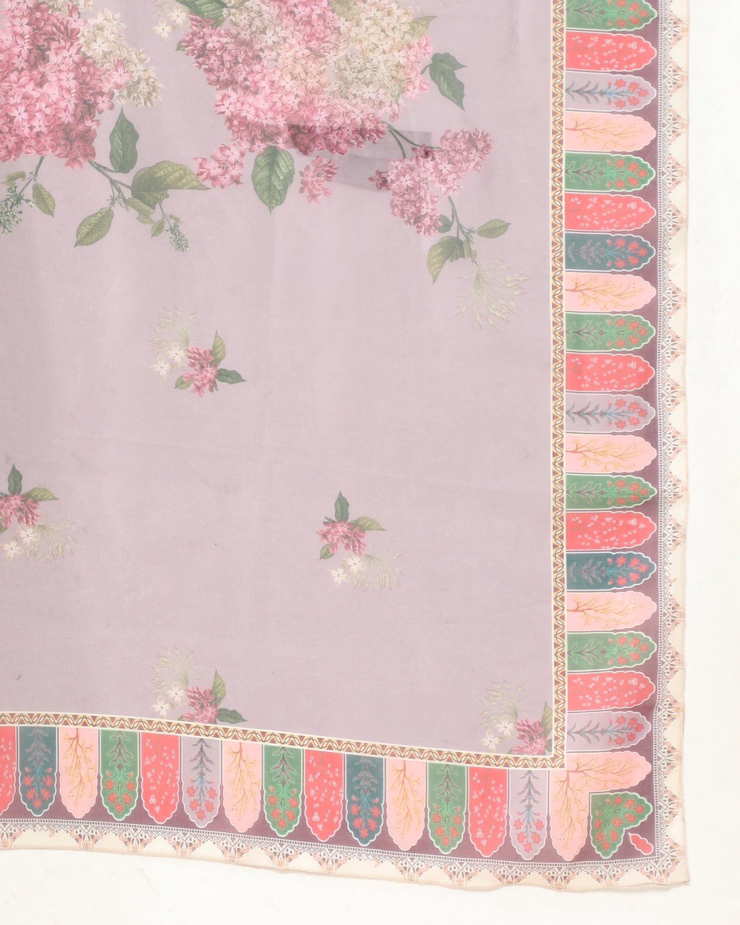 Elegance in Mauve Print Suit Set with Dupatta