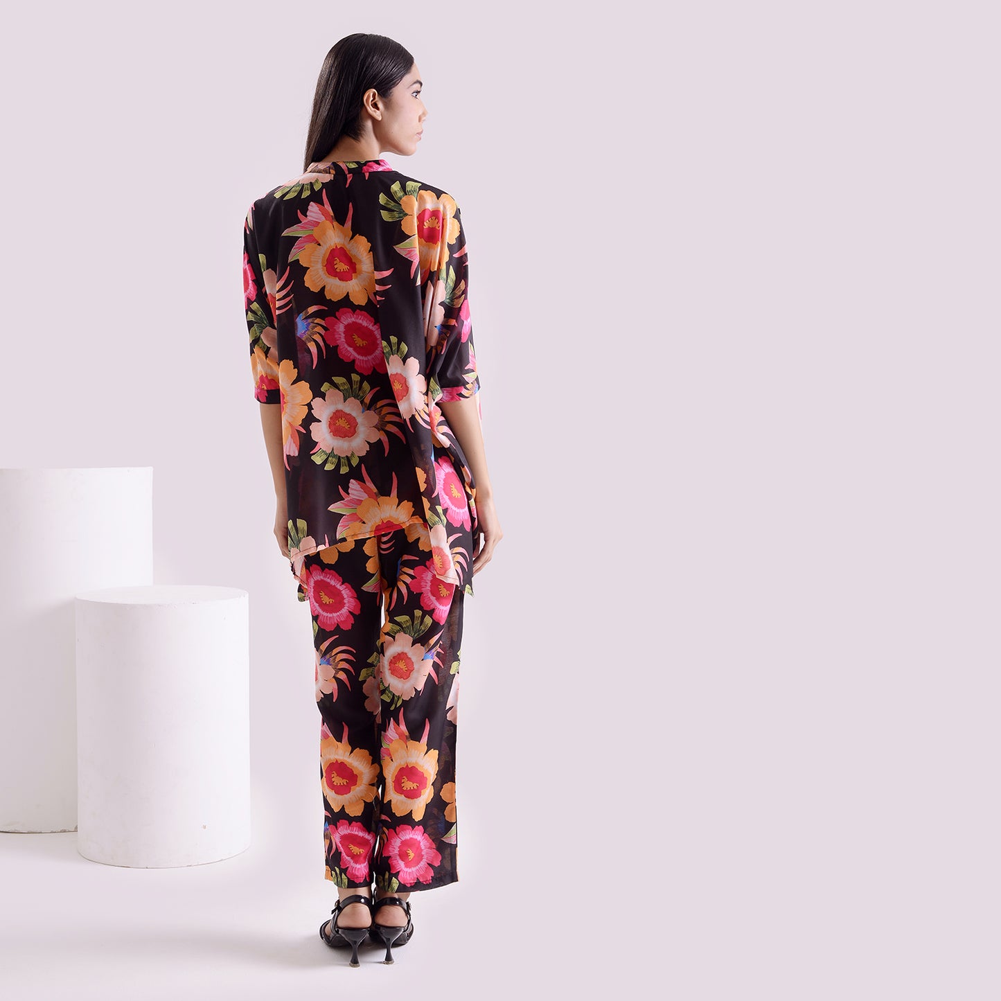 Twilight Poplin kaftan style Coord set of 2