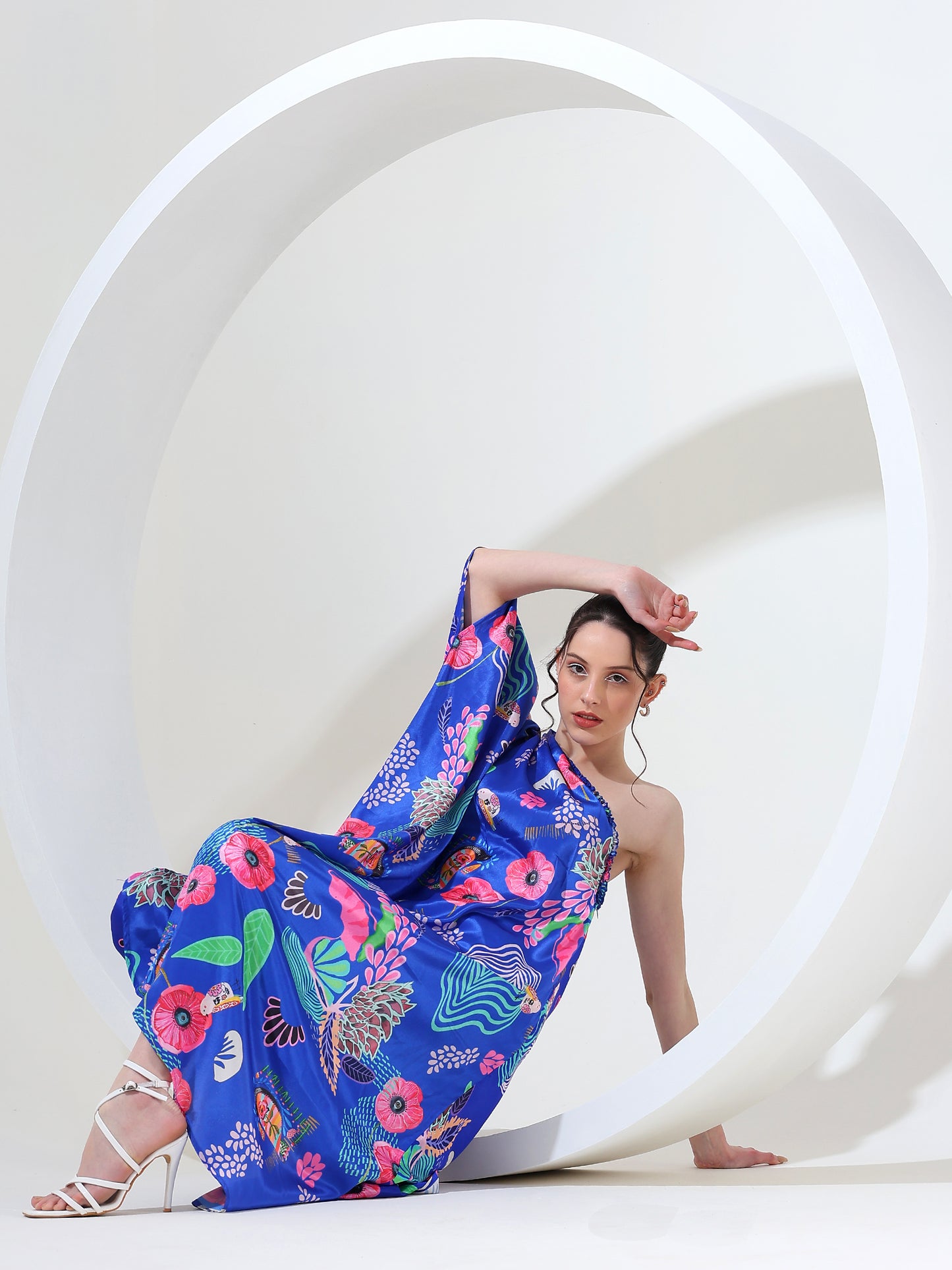 Fashionista one shoulder Coord suit set of 2