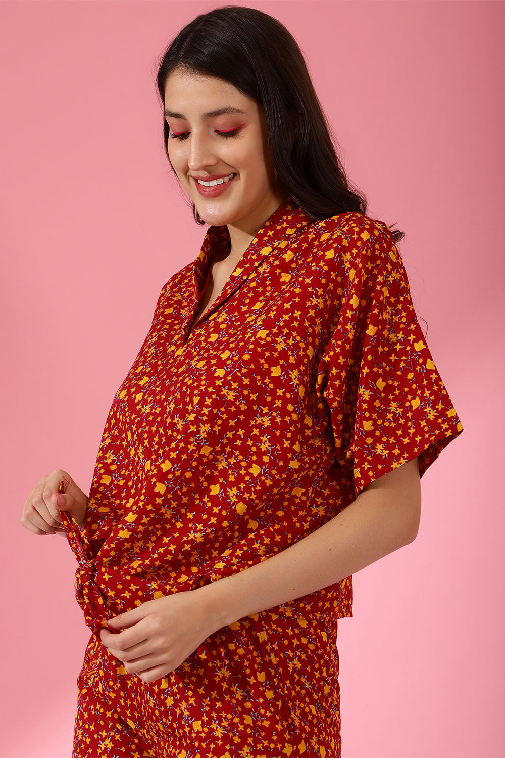 Floral Print Cotton muslin Coord Set