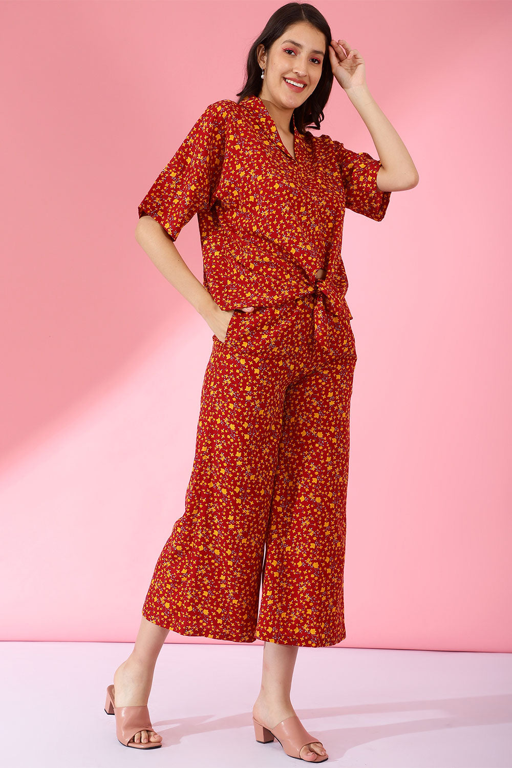 Floral Print Cotton muslin Coord Set