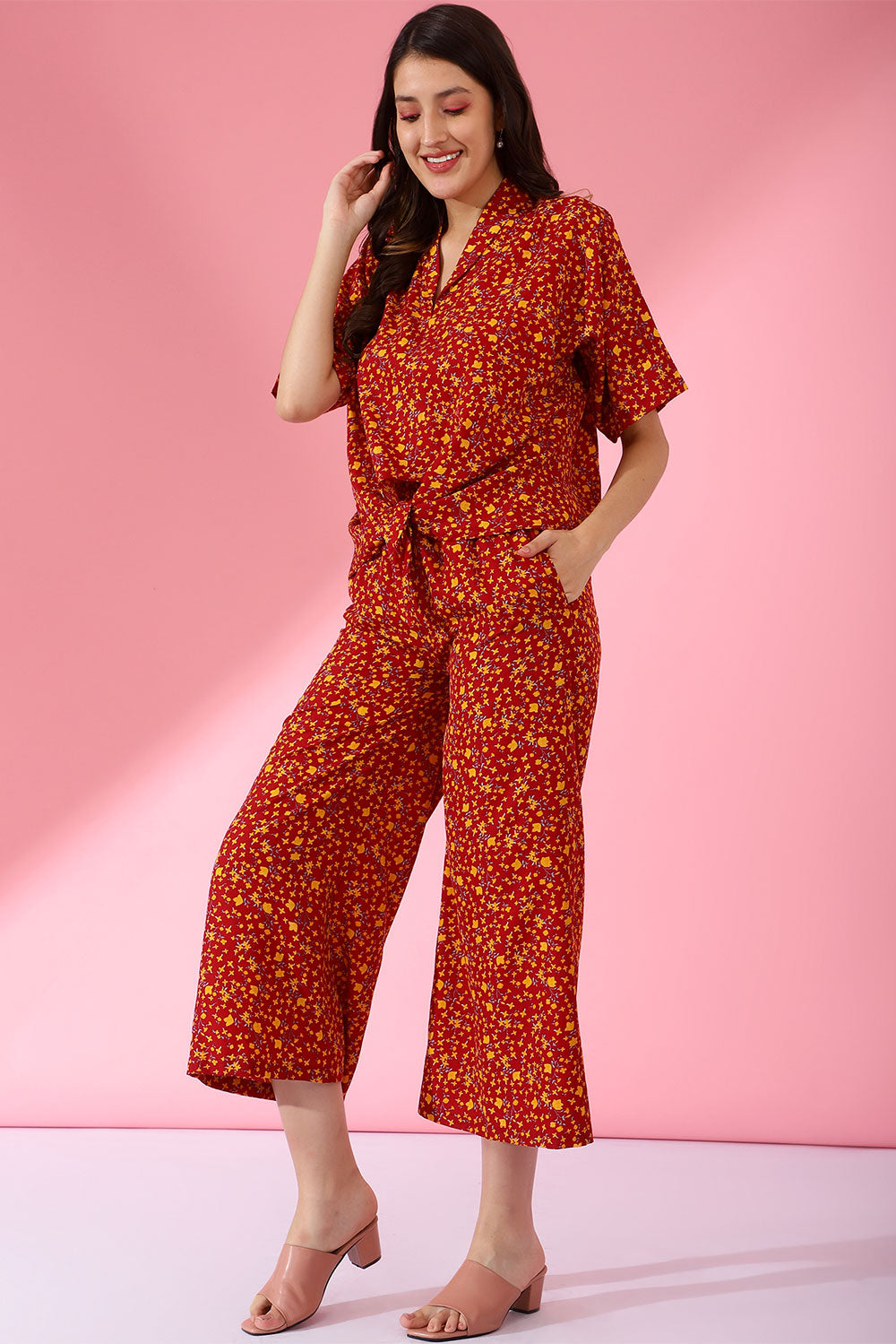 Floral Print Cotton muslin Coord Set