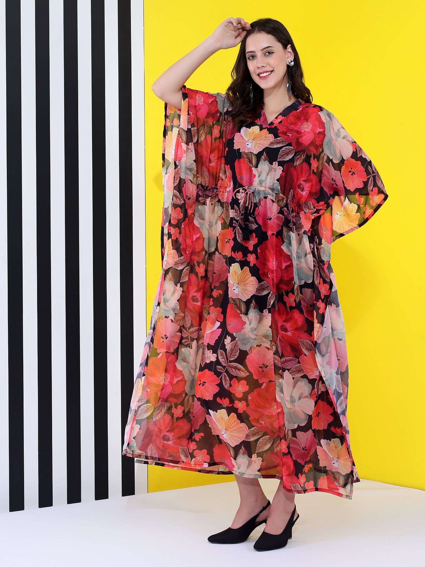 Floral beauty Long Kaftan