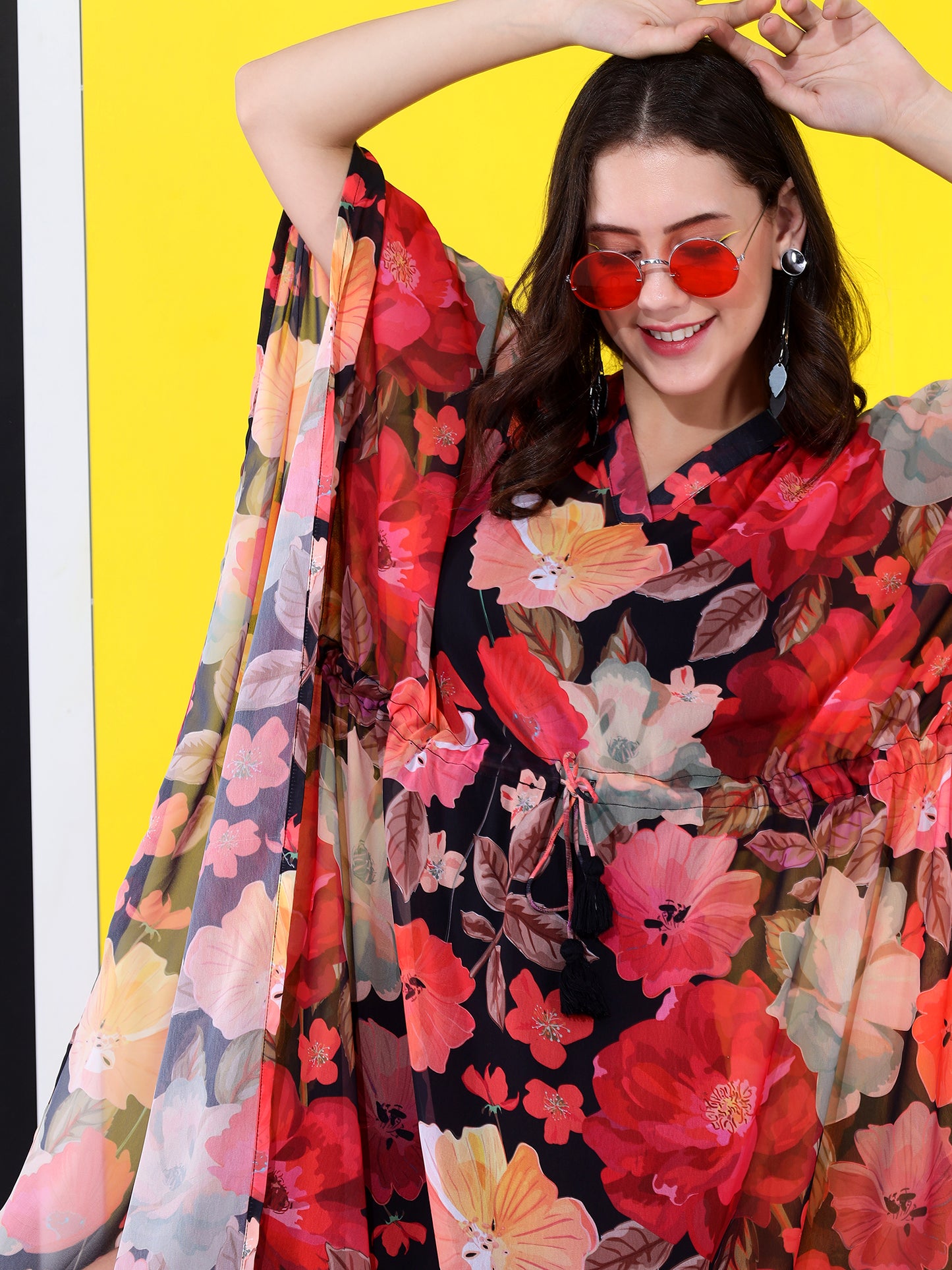 Floral beauty Long Kaftan