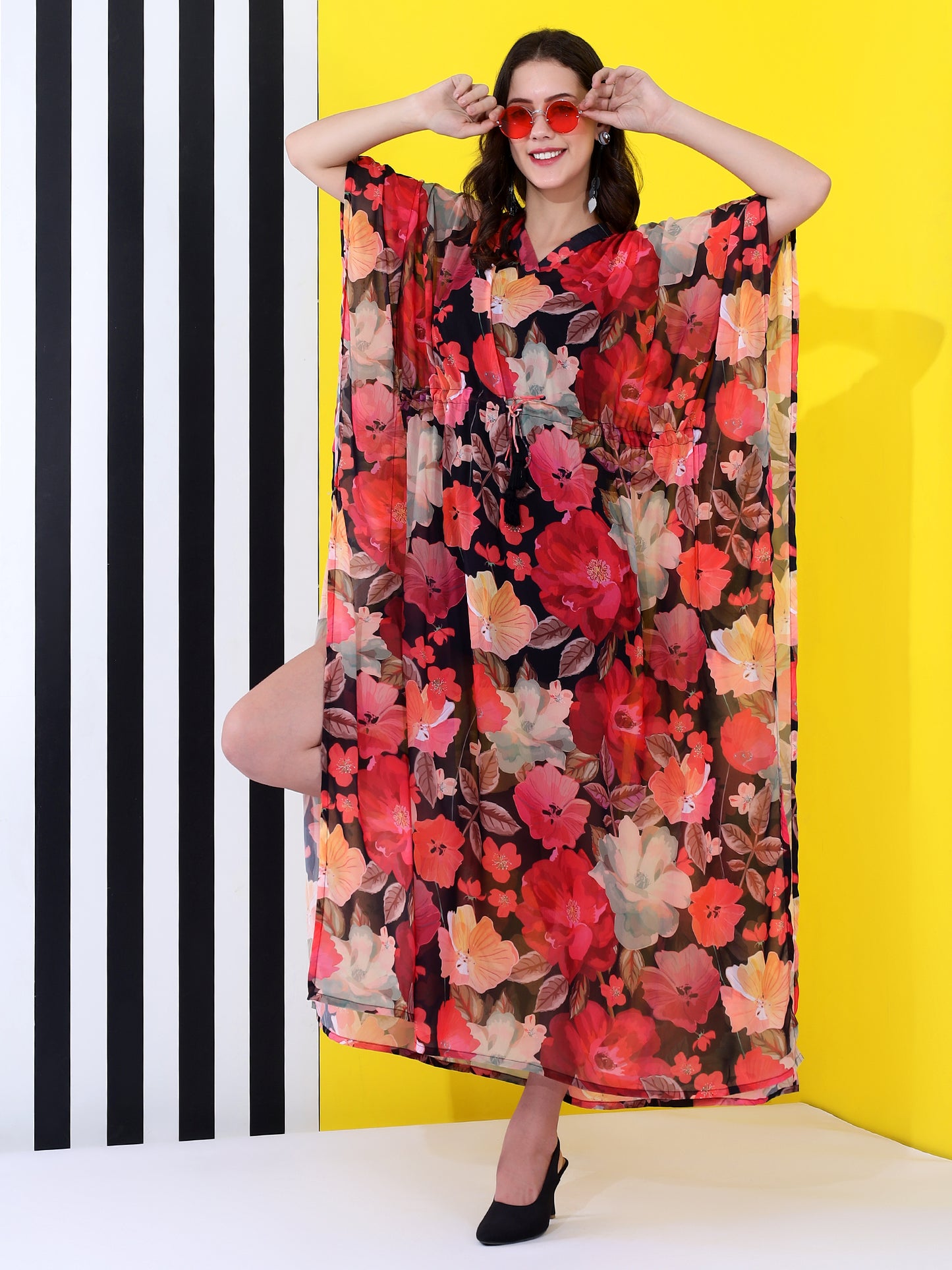 Floral beauty Long Kaftan