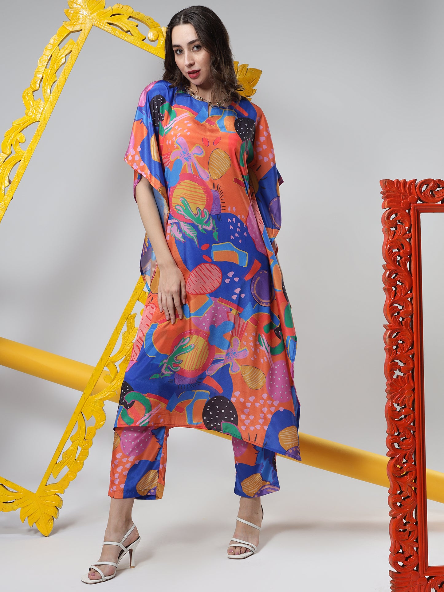 Bohemian Bliss Kaftan Style Suit- Set of 2